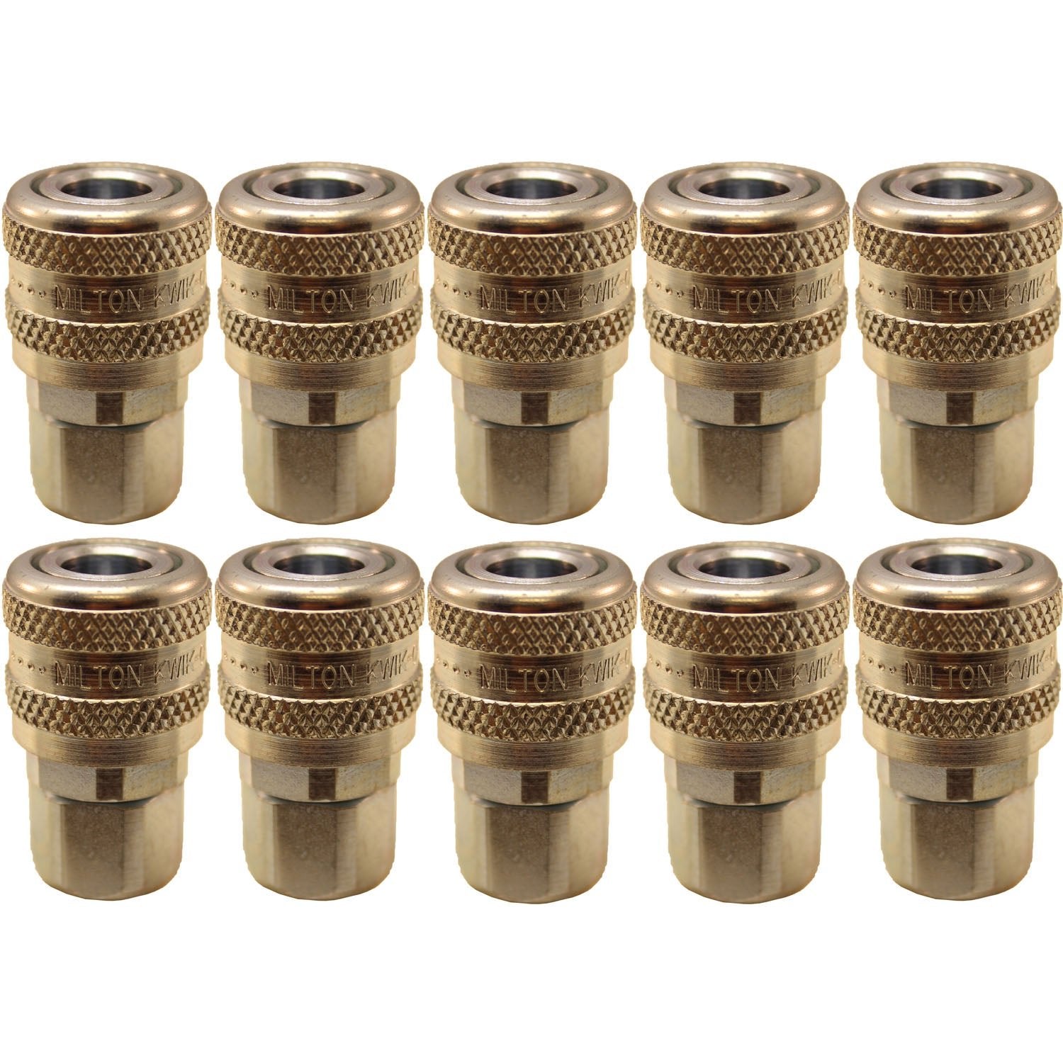 Milton 775 1/4" FNPT A-Style Coupler Pack of 10