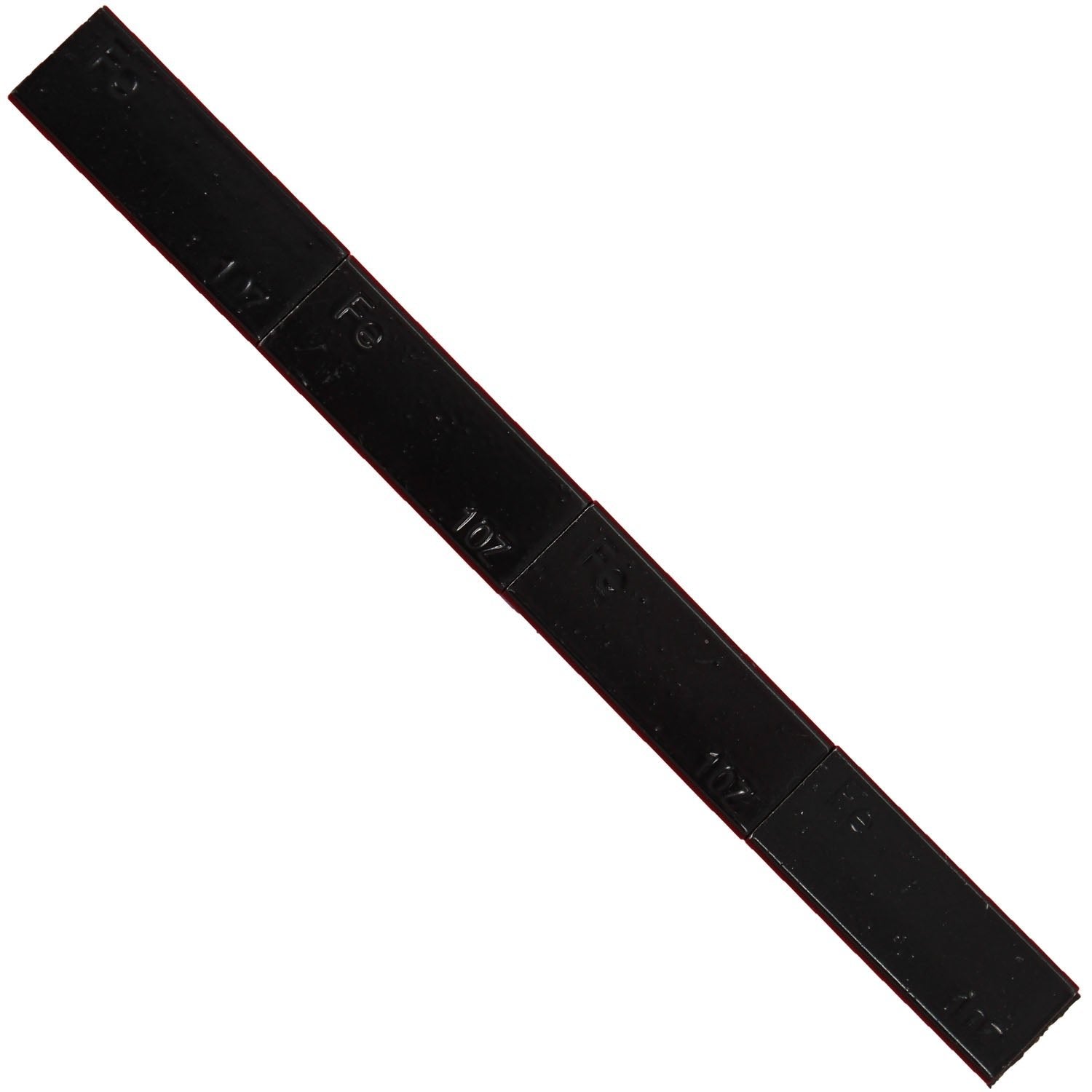 Ascot 484-10301 Black Steel Adhesive Wheel Weight 1 oz. - Box of 36 Strips