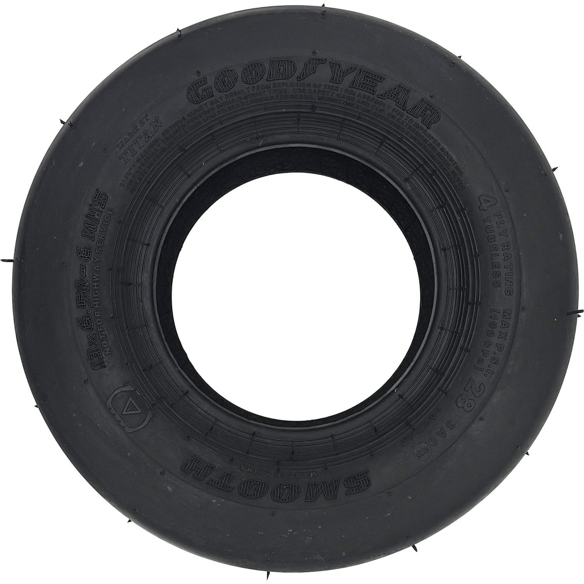 Goodyear 13x6.50-6NHS Softrac Smooth 4 Ply Front Turf Tire 6L21191 Mower