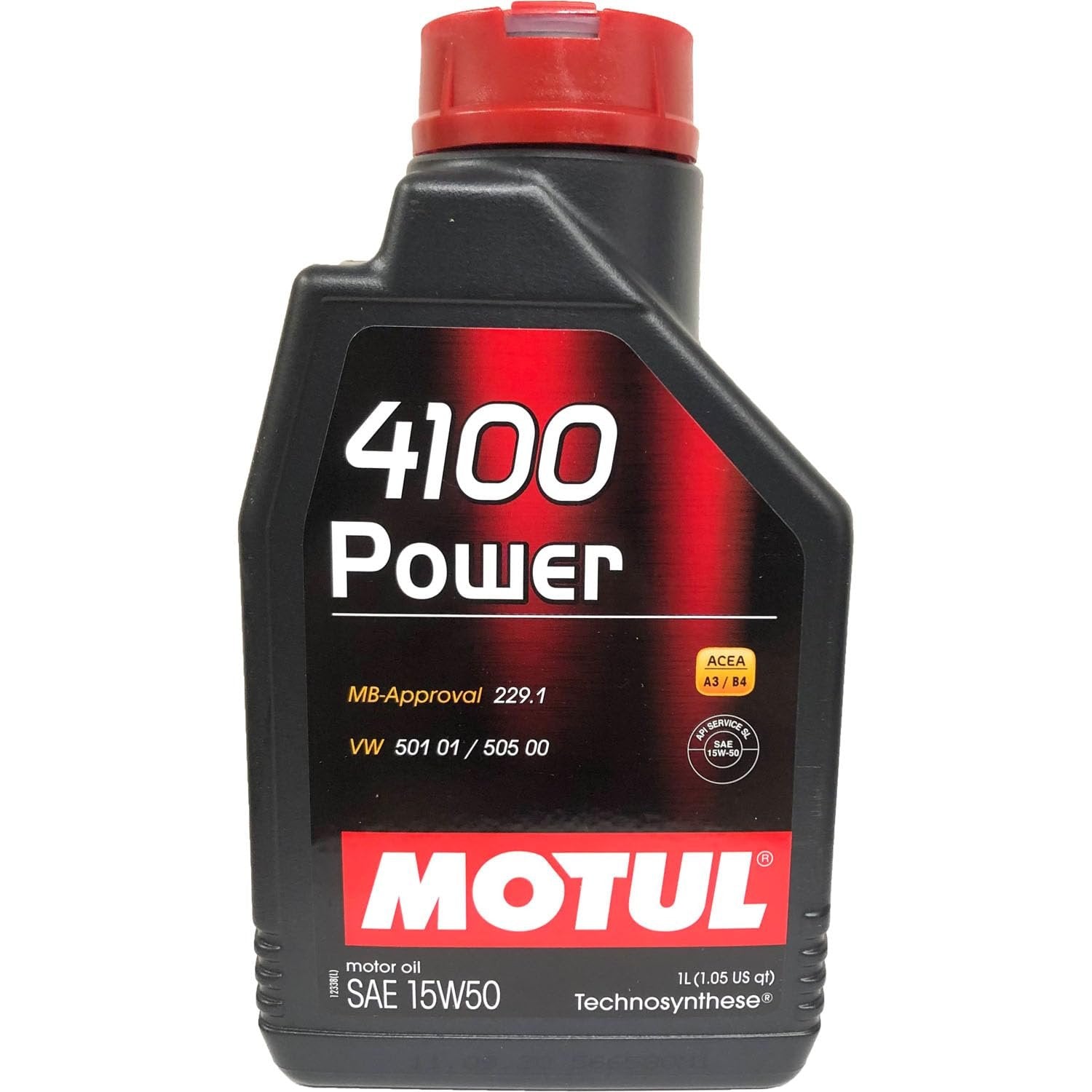 Motul 4100 Power Motor Oil 15W50 - 1 Liter Pack of 4