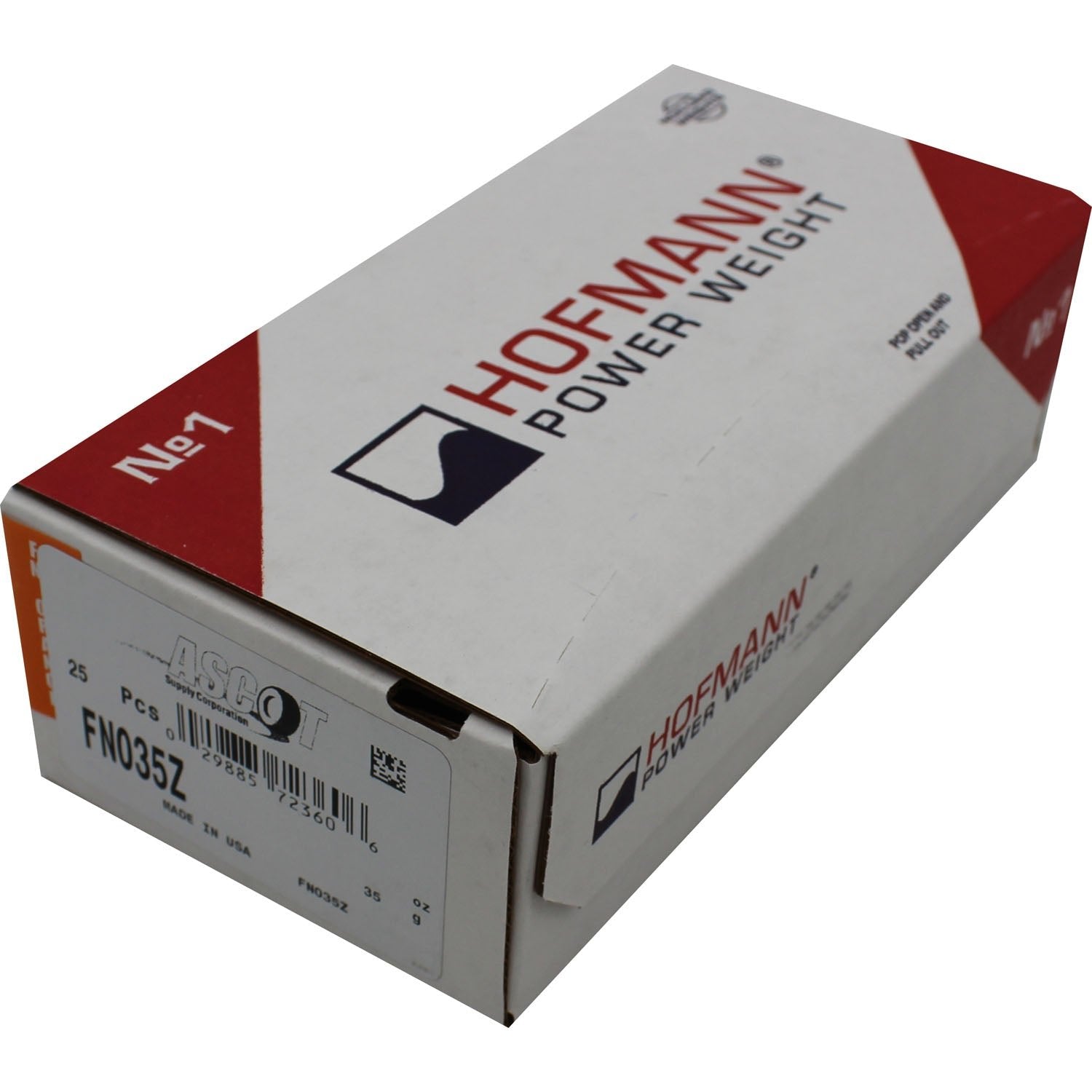 Perfect Equipment FN035Z Coated Zinc Wheel Weight 35gm - Box of 25