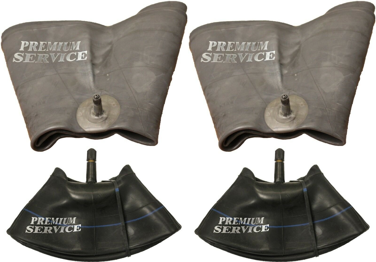 Premium Service Lawn Mower Tire Inner Tube Bundle 2 - 15x6.00-6 / 2 - 18x8.50-8