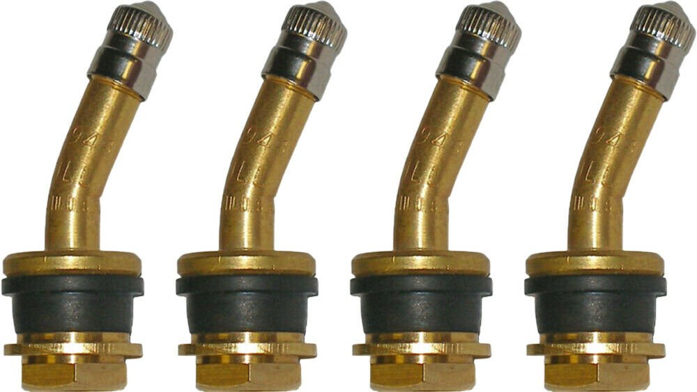 Dill VS-943 1-1/2" Brass Truck Valve Stem with 21° Bend Pack of 4