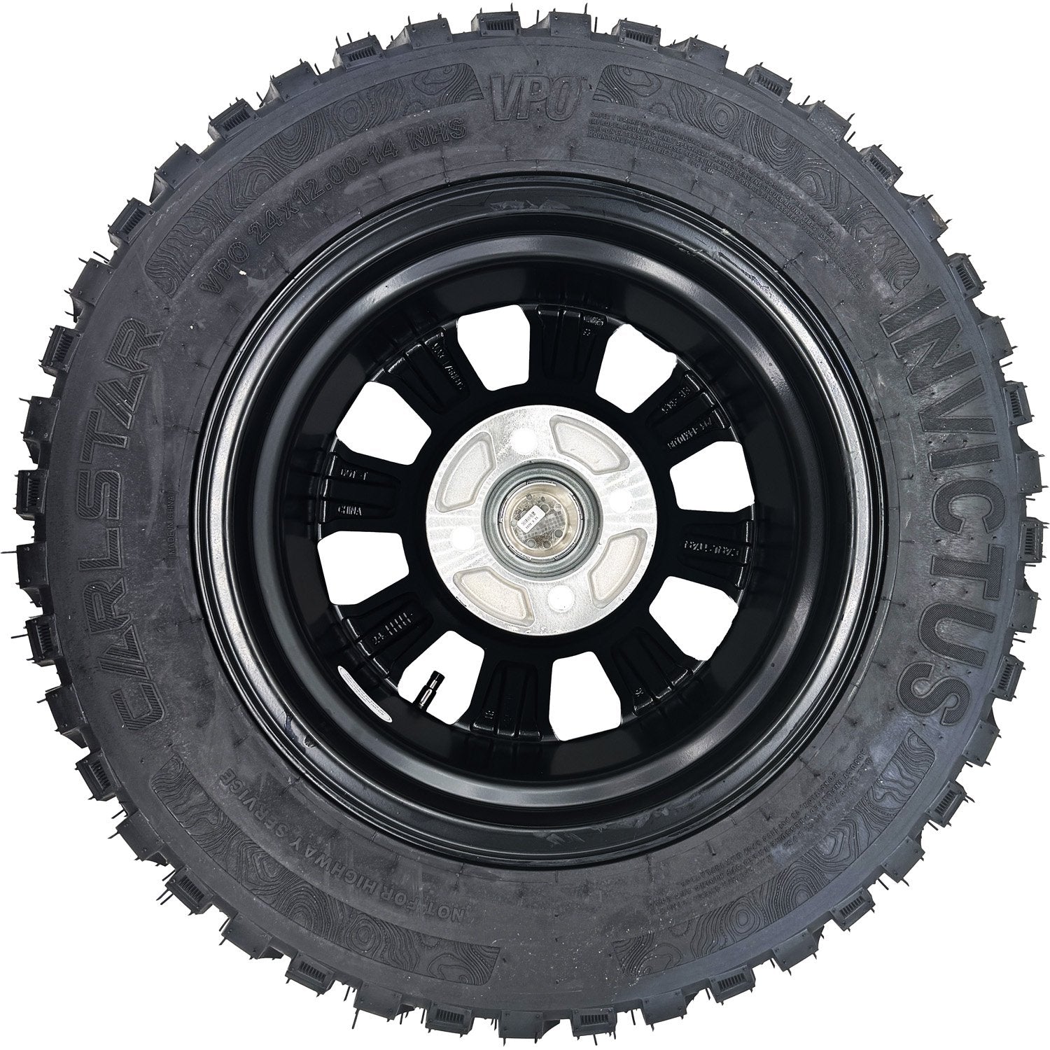 Carlstar VAL1400011 24x12.00-14 VPO Invictus 4 on 4" with -2.3" Offset