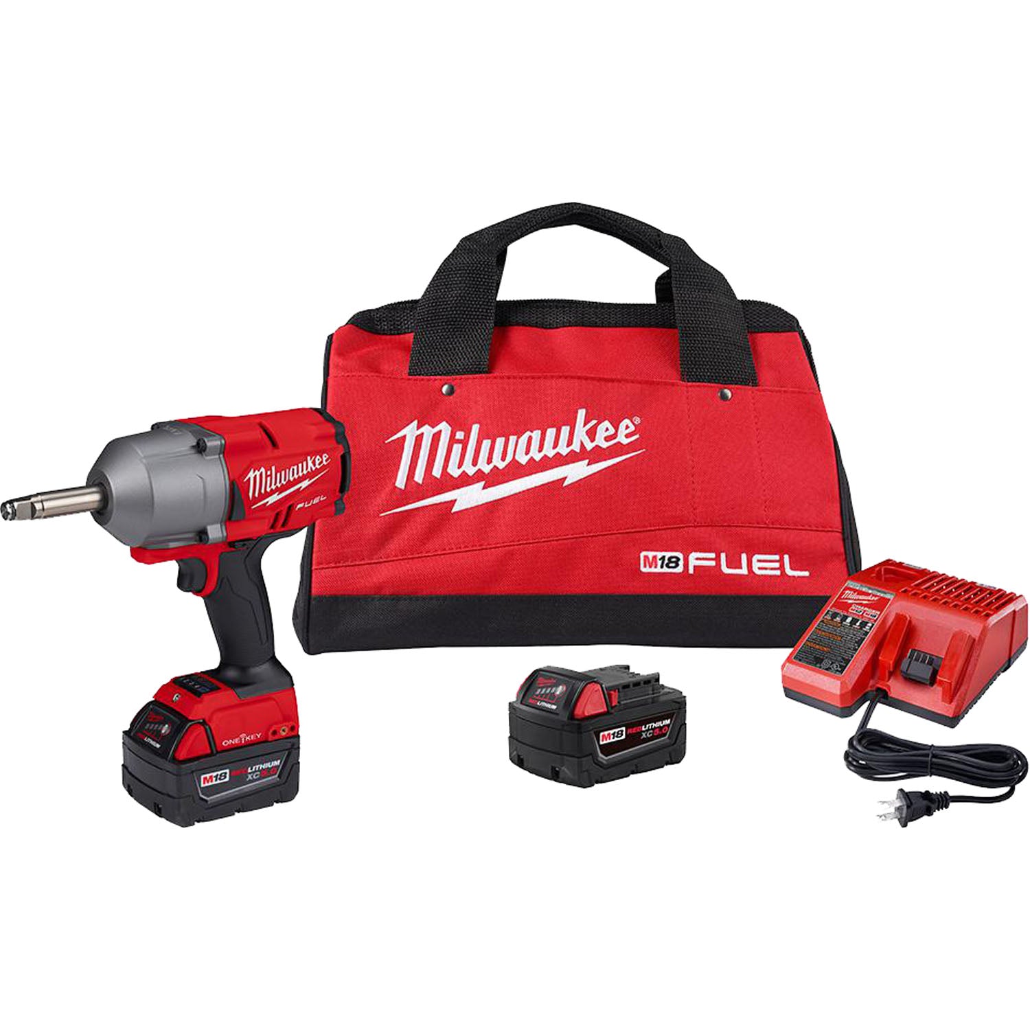 Milwaukee 2769-22 1/2" M18 Fuel Cordless Impact Wrench w/ 2" Shank Tool Kit