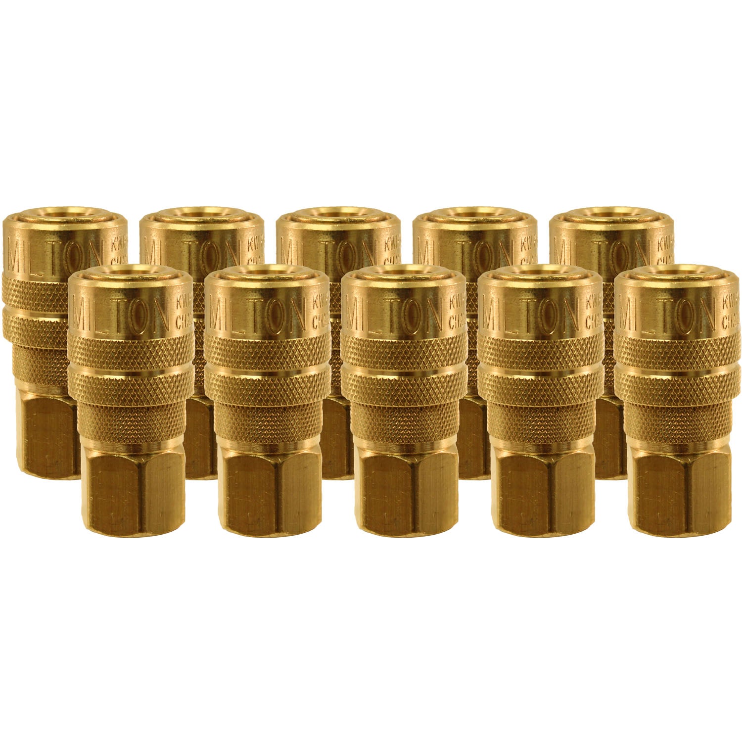 Milton 715 1/4" FPT M-Style Coupler Pack of 10