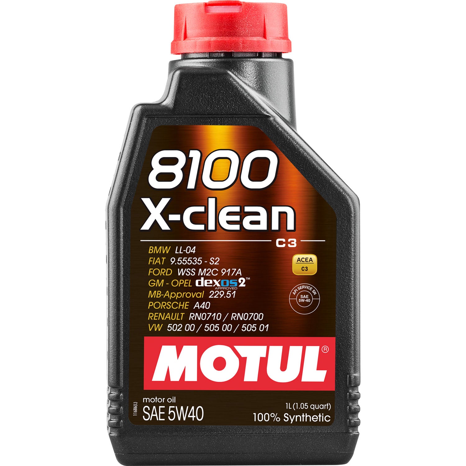 Motul 8100 X-Clean Motor Oil 5W40 - 1 Liter