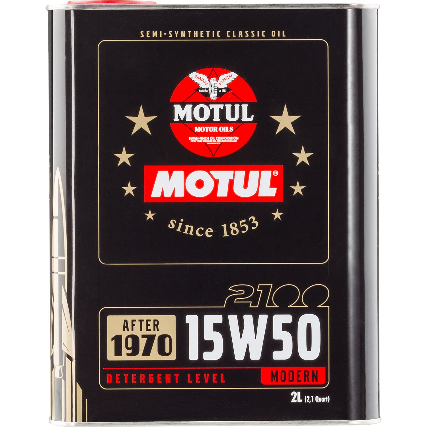 Motul 2100 Classic Semi-Synthetic Motor Oil 15W50 - 2 Liter