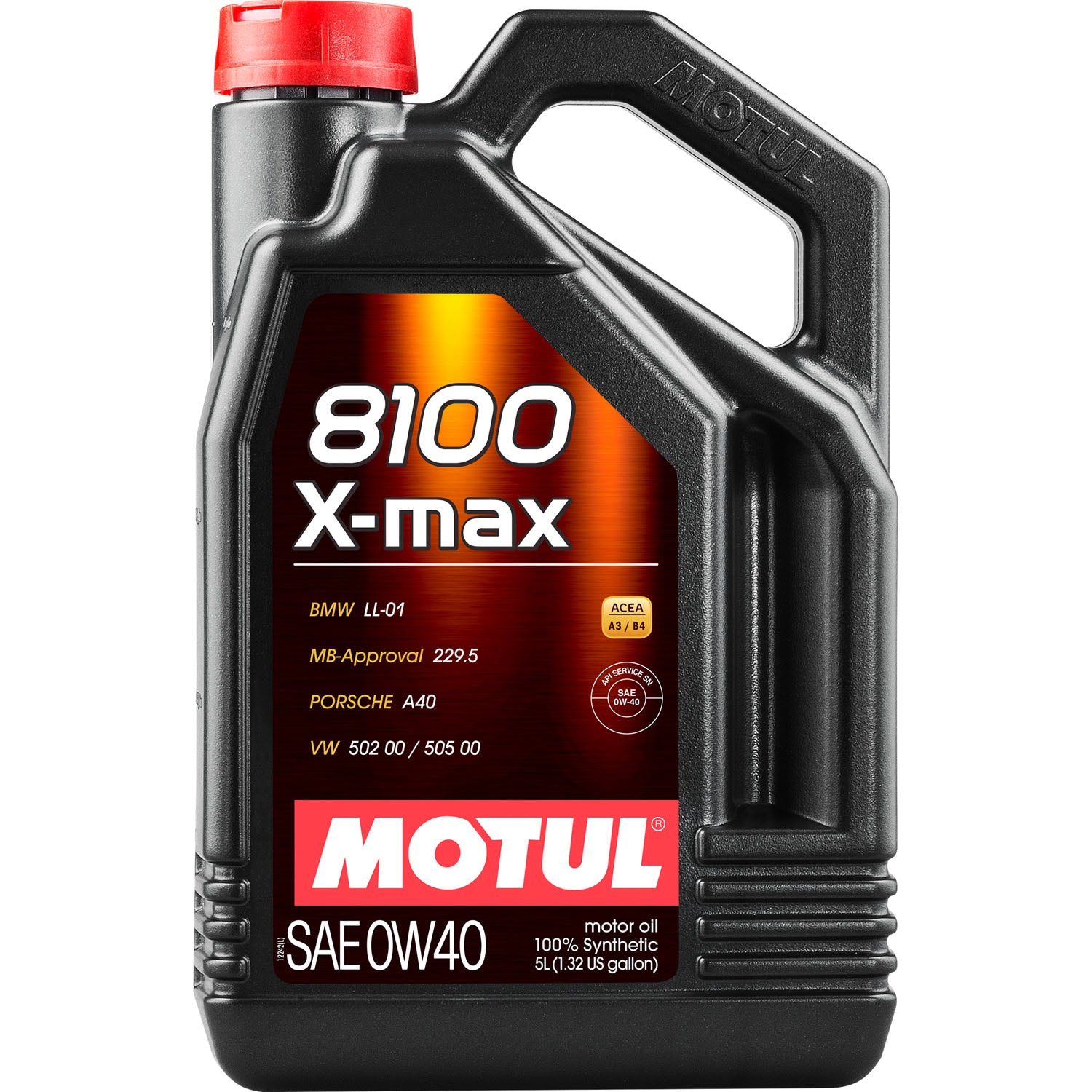 Motul 8100 X-Max Synthetic Motor Oil 0W40 - 5 Liter