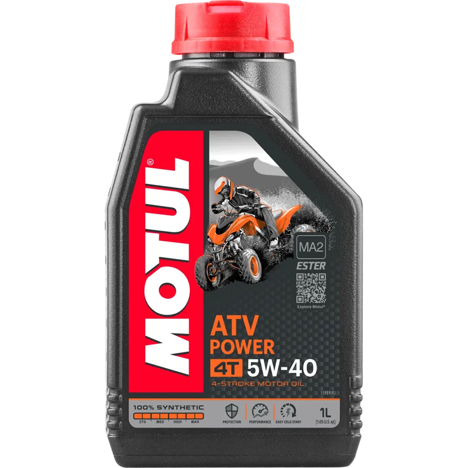 Motul ATV Power 4T Synthetic Motor Oil 5W40 - 1 Liter