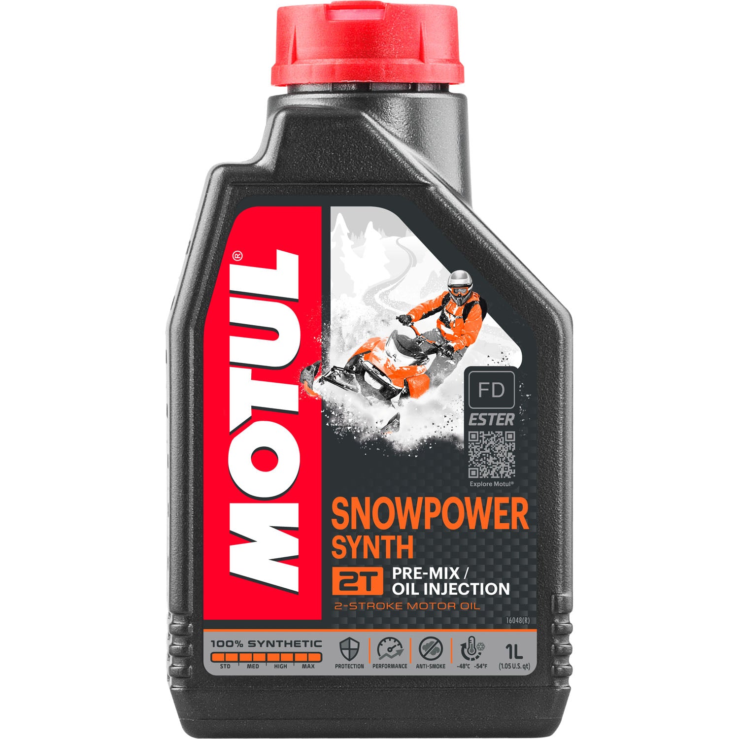 Motul Snowpower Synth 2T Pre-Mix Oil Injection 2-Stroke Motor Oil - 1 Liter