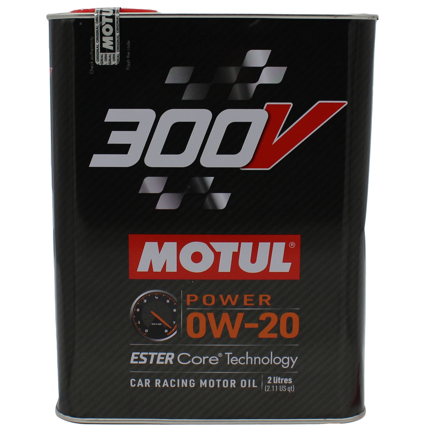 Motul 300V Power Car Racing Motor Oil 0W-20 - 2 Liter