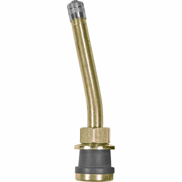 TR571-13 3-3/8" Brass Clamp-in Tubeless Tire Truck Valve Stem 13° Bend Pack of 4