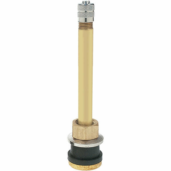 TR571 3-3/8" Brass Clamp-in Tubeless Tire Truck Valve Stem Pack of 4