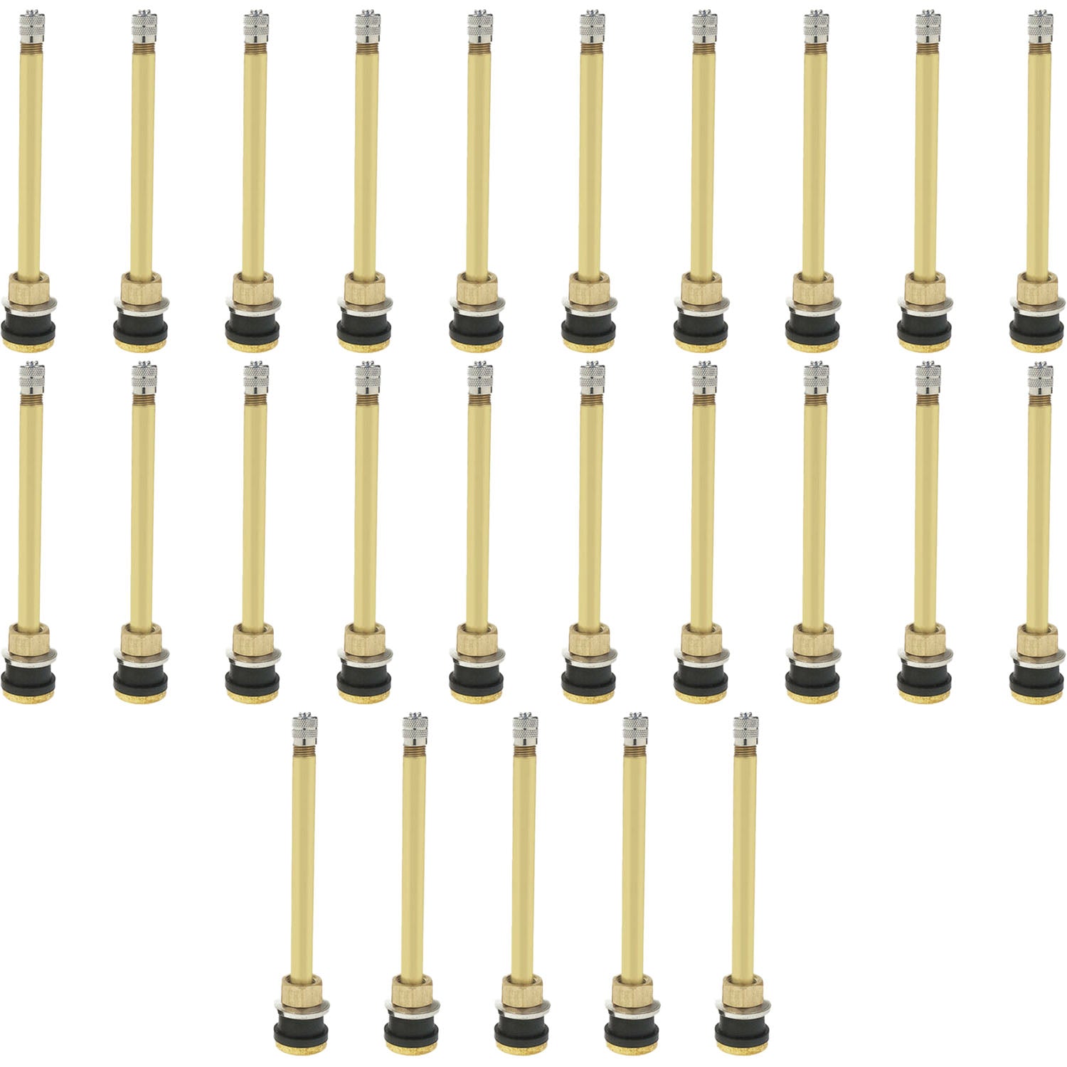 TR574 5" Brass Clamp-in Tubeless Tire Truck Valve Stem Pack of 25