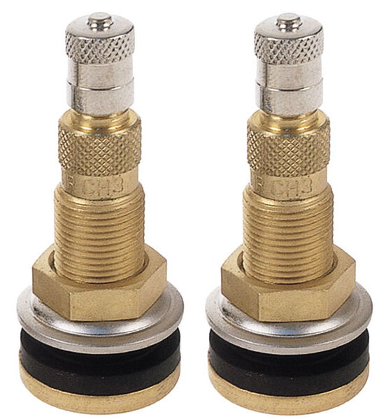 TR618A 1-7/8" Tractor Air Liquid Tubeless Tire Brass Valve Stem Pack of 2