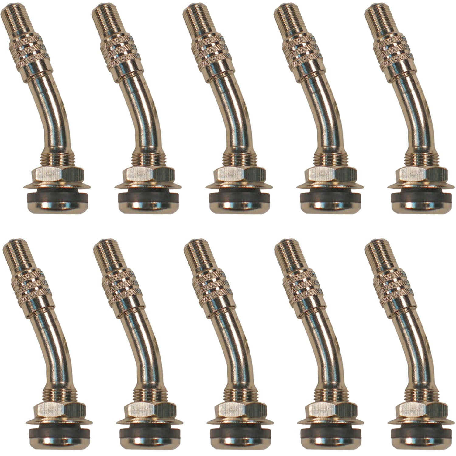 TR416MC 2" Bent Clamp In High Pressure Valve Stem for Dual Wheels Pack of 10