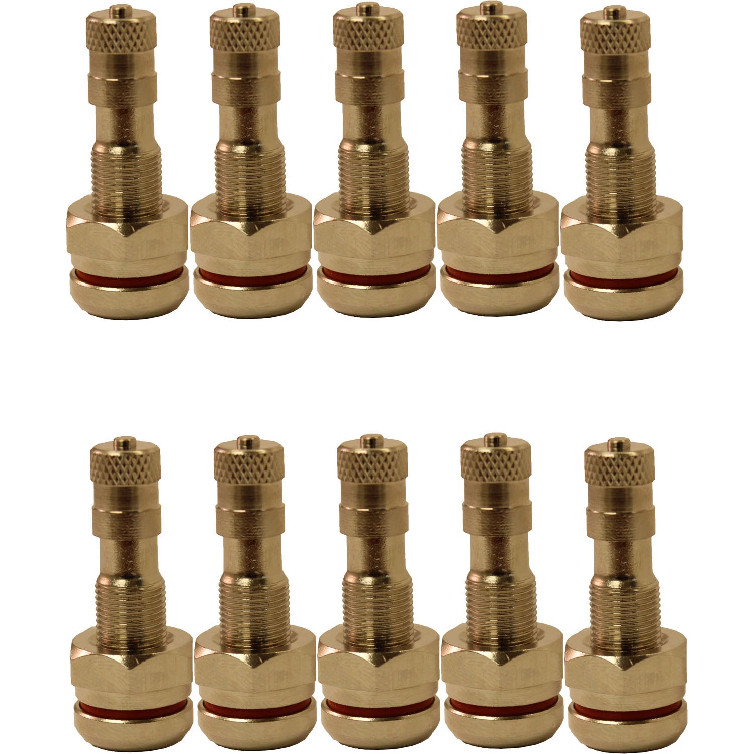 TR542 1.25" Truck Aluminum Wheel Valve Stem for 9.7mm Valve Hole Pack of 10