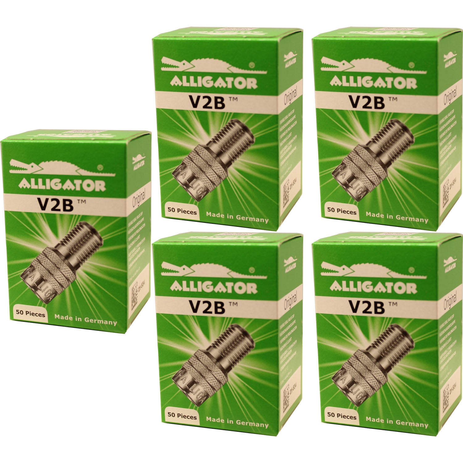 Alligator V2B Double Seal Metal Valve Stem Cap Pack of 250