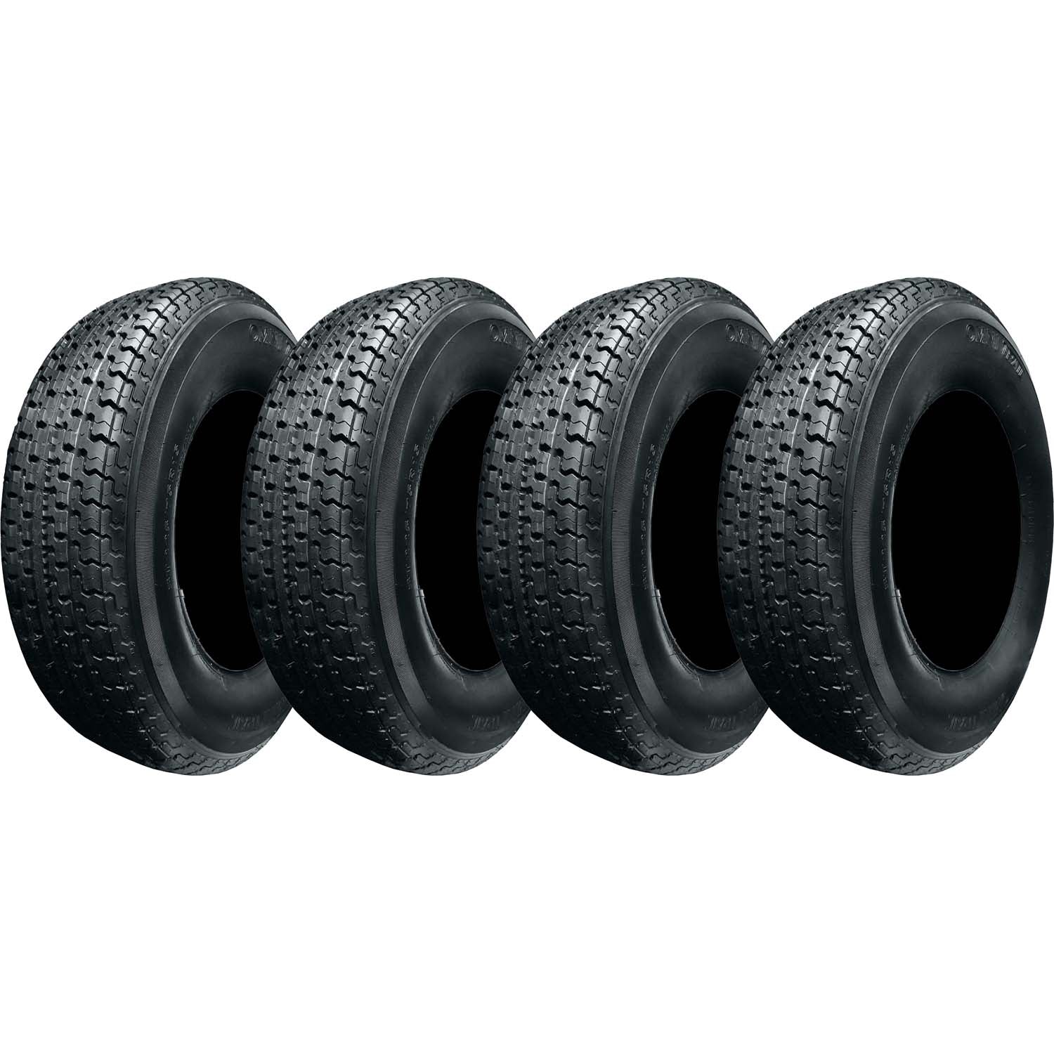 Omni Trail Radial Trailer Tire LRD 8ply ST205/75R15 Pack of 4