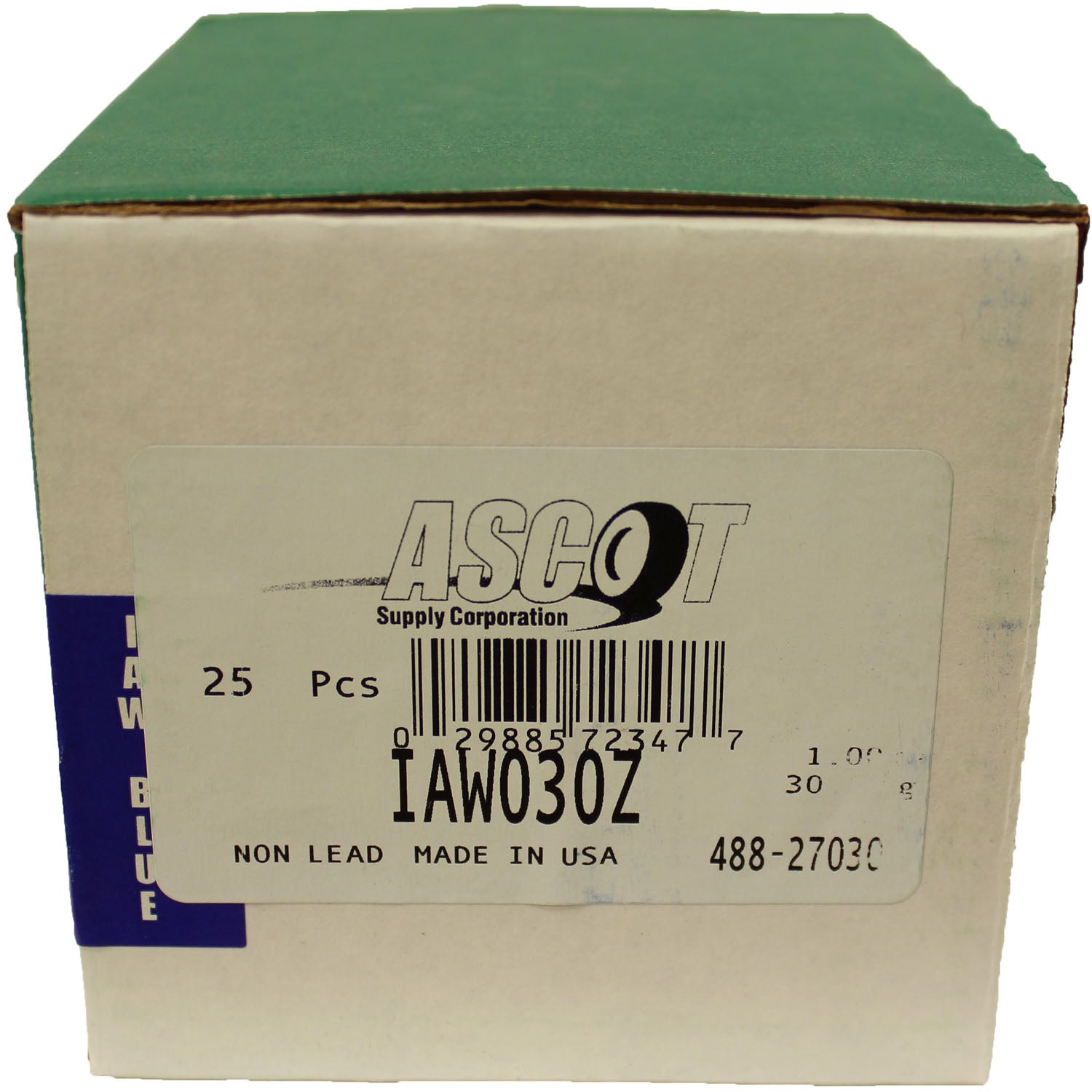 Perfect Equipment IAW030Z Coated Zinc Wheel Weight 30gm (1.00 oz) - Box of 25