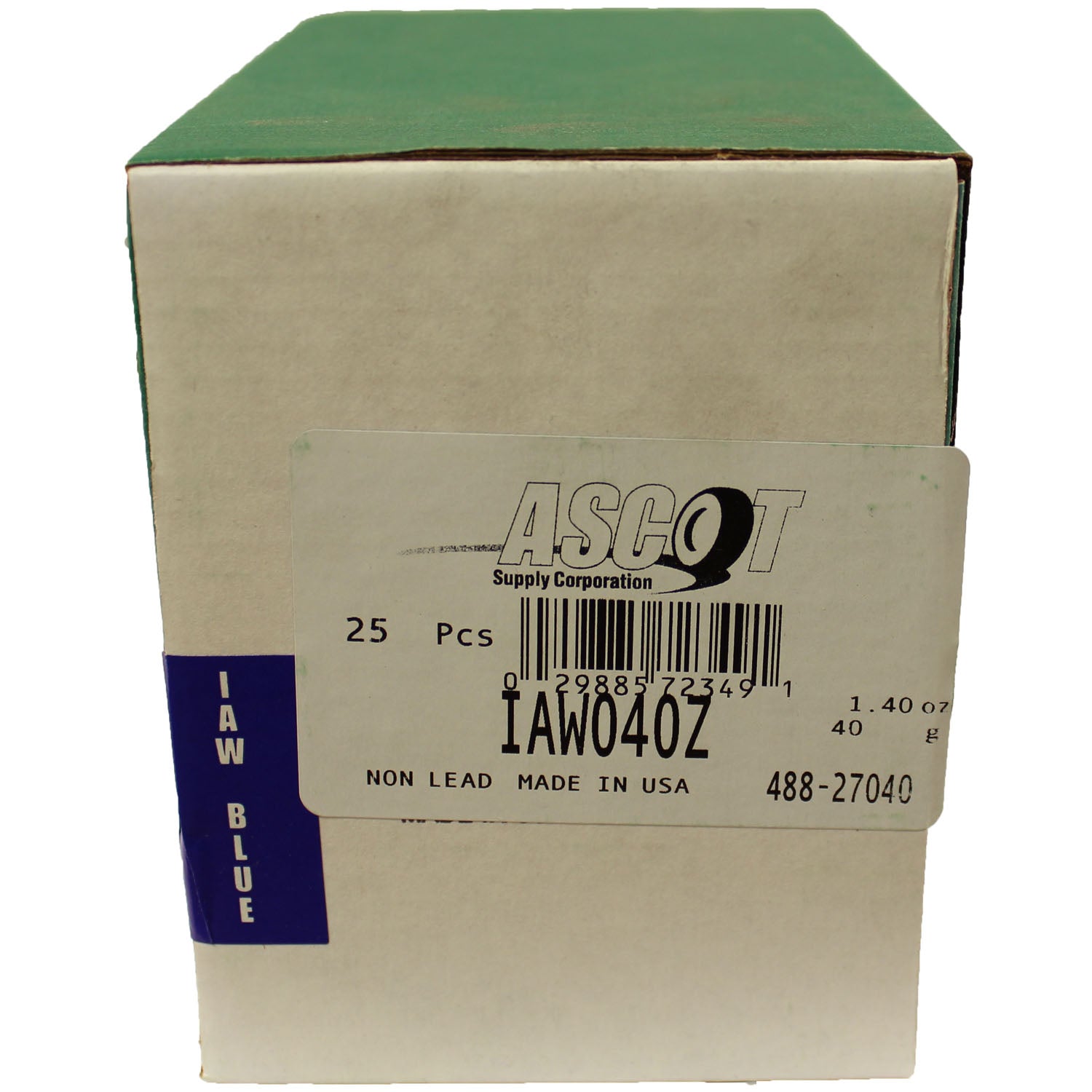 Perfect Equipment IAW040Z Coated Zinc Wheel Weight 40gm (1.375 oz) - Box of 25