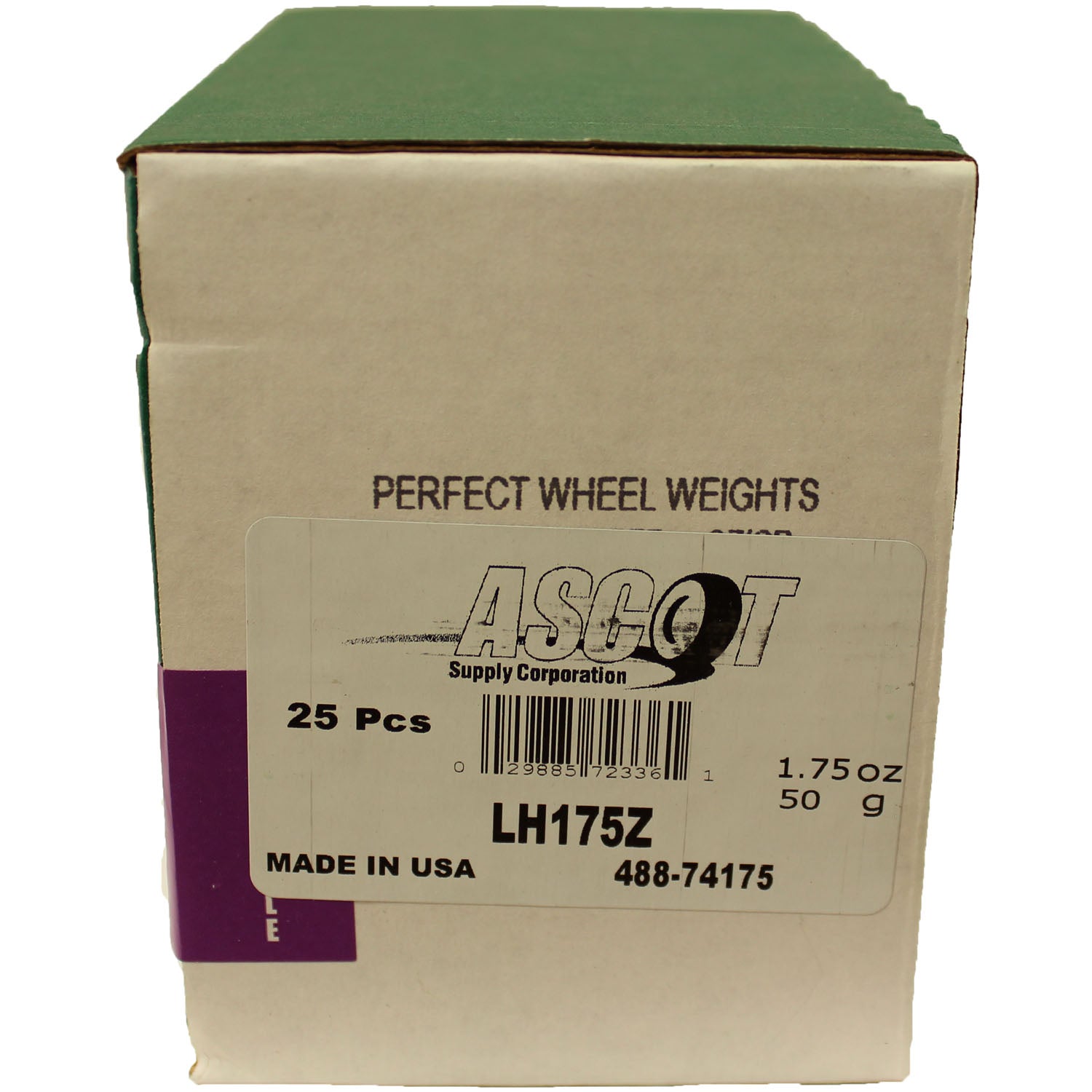 Perfect Equipment LH175Z Coated Zinc Wheel Weight 1.75oz - Box of 25