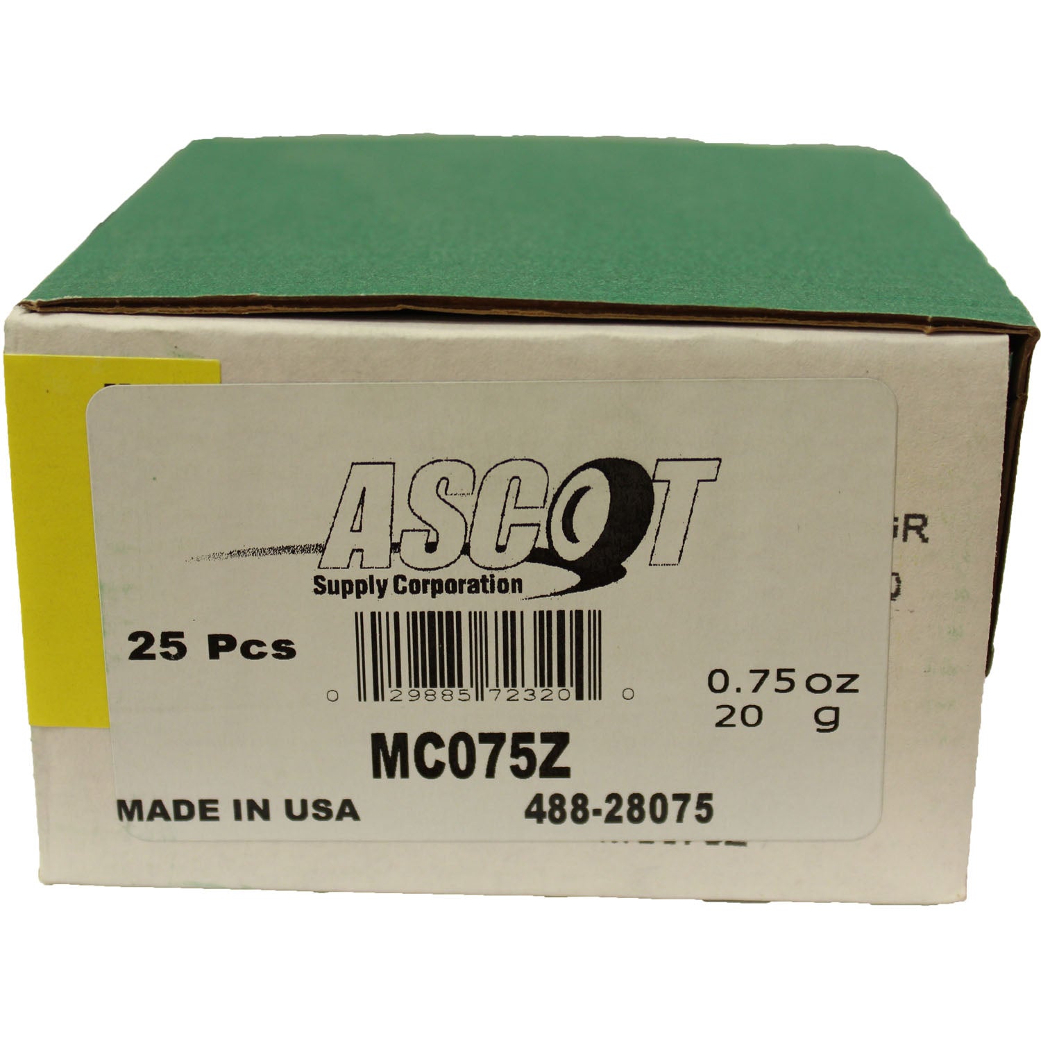 Perfect Equipment MC075Z Coated Zinc Wheel Weight 0.75 oz - Box of 25