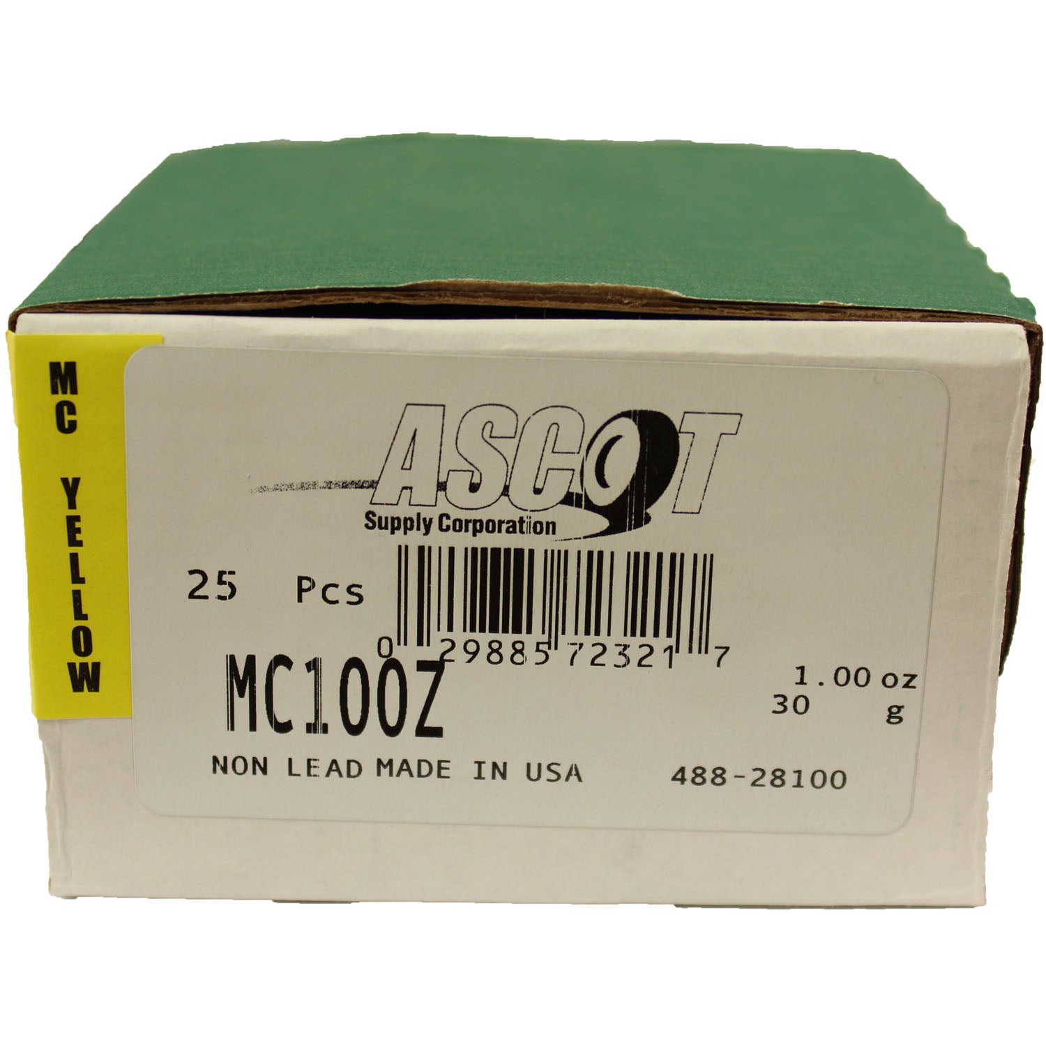 Perfect Equipment MC100Z Coated Zinc Wheel Weight 1.00 oz - Box of 25