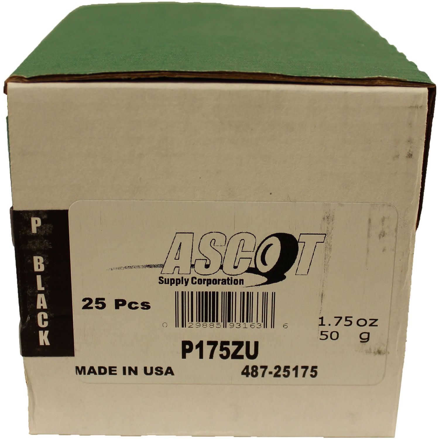 Perfect Equipment P175ZU Uncoated Zinc Wheel Weight 1.75oz - Box of 25