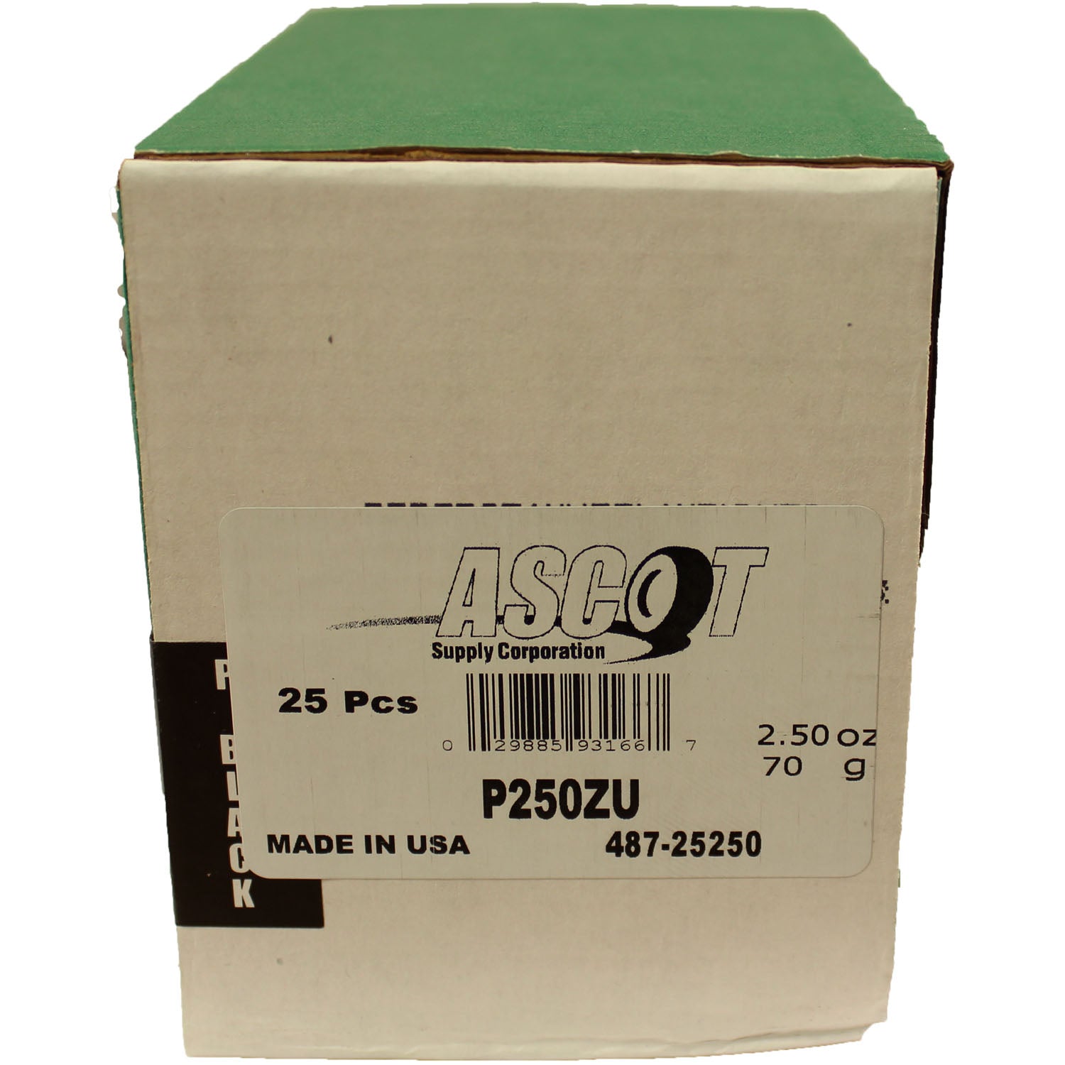 Perfect Equipment P250ZU Uncoated Zinc Wheel Weight 2.50 oz - Box of 25