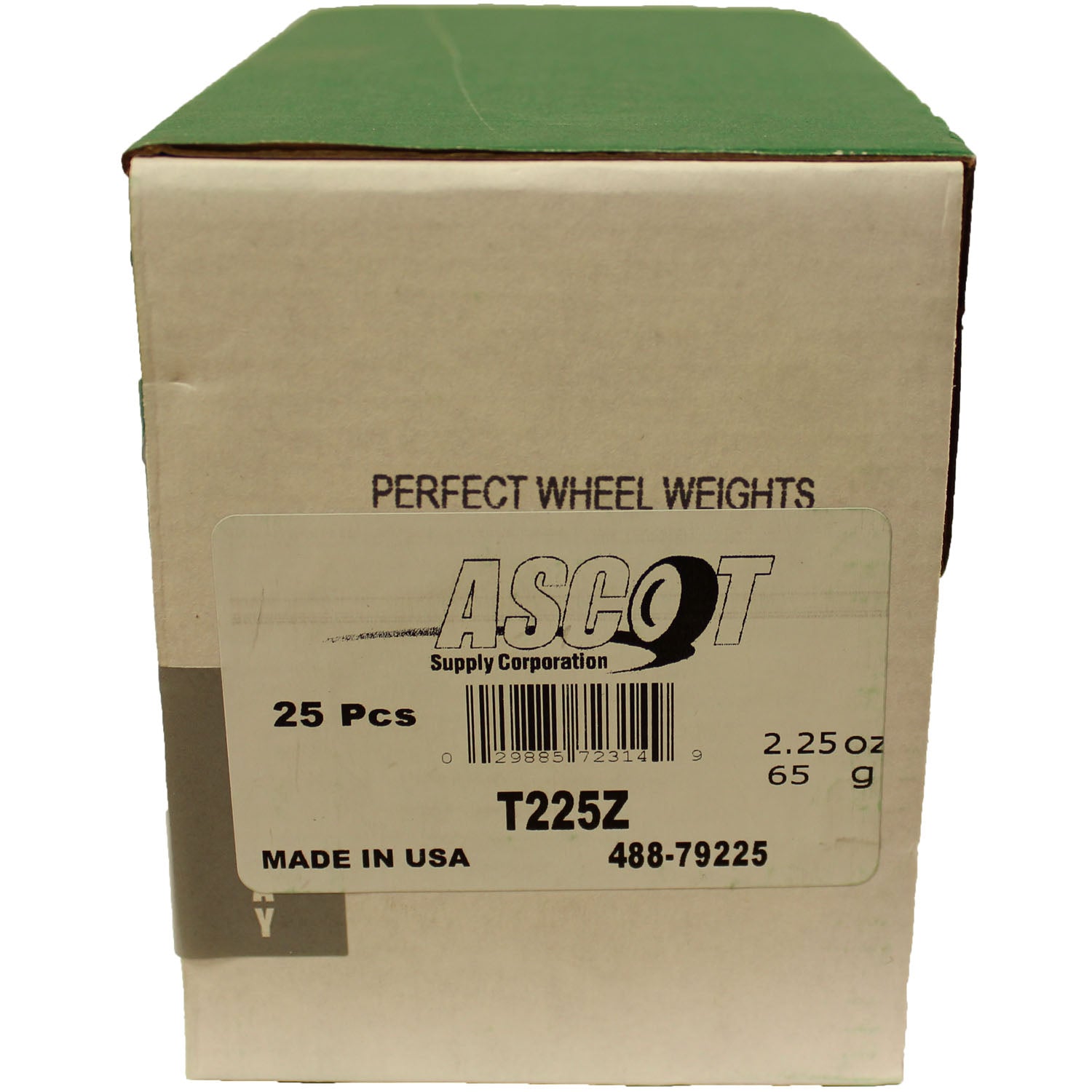 Perfect Equipment T225Z Coated Zinc Wheel Weight 2.25 oz - Box of 25
