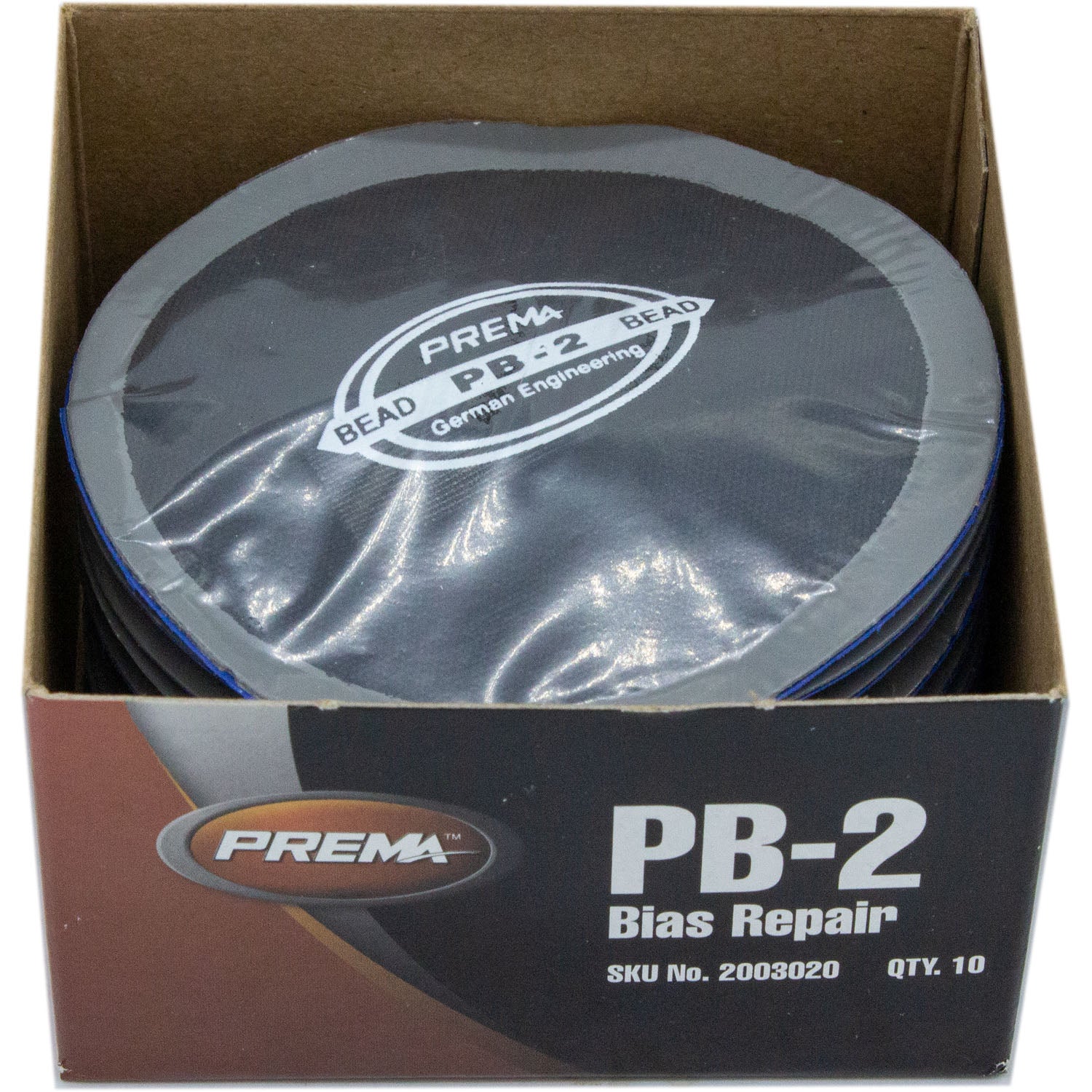 Prema PB-2 Round Bias Tire Patch 3-1/4" 2 Ply Box of 10