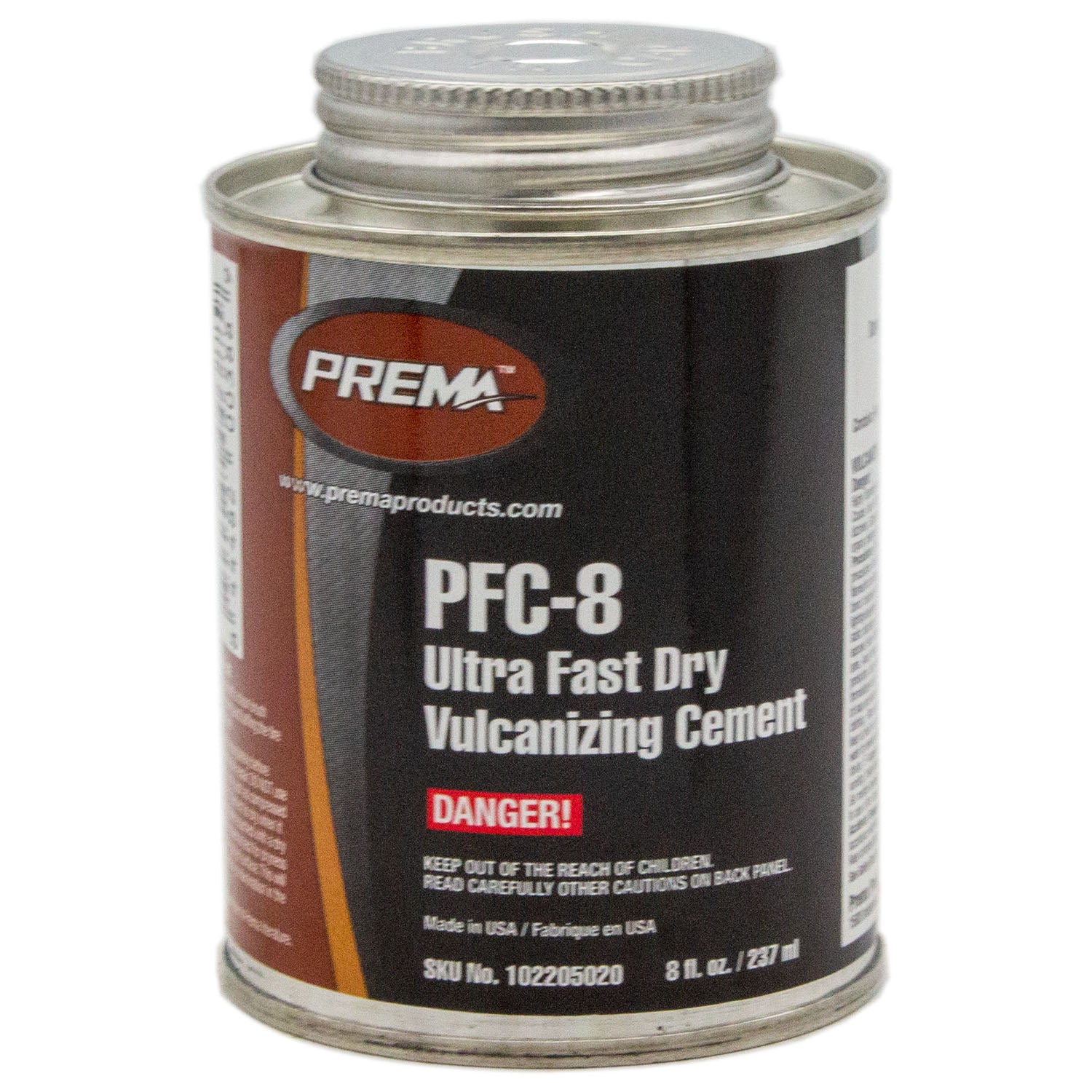 Prema PFC-8 Ultra Fast Dry Vulcanizing Cement 8oz. Can