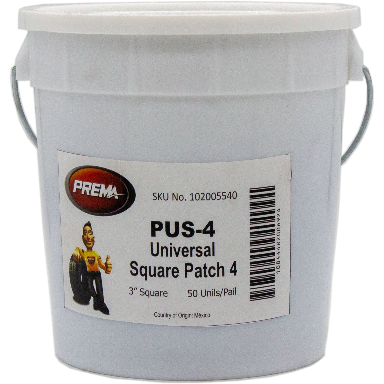 Prema PUS-4 Square Universal Tire Patch 3" Tub of 50