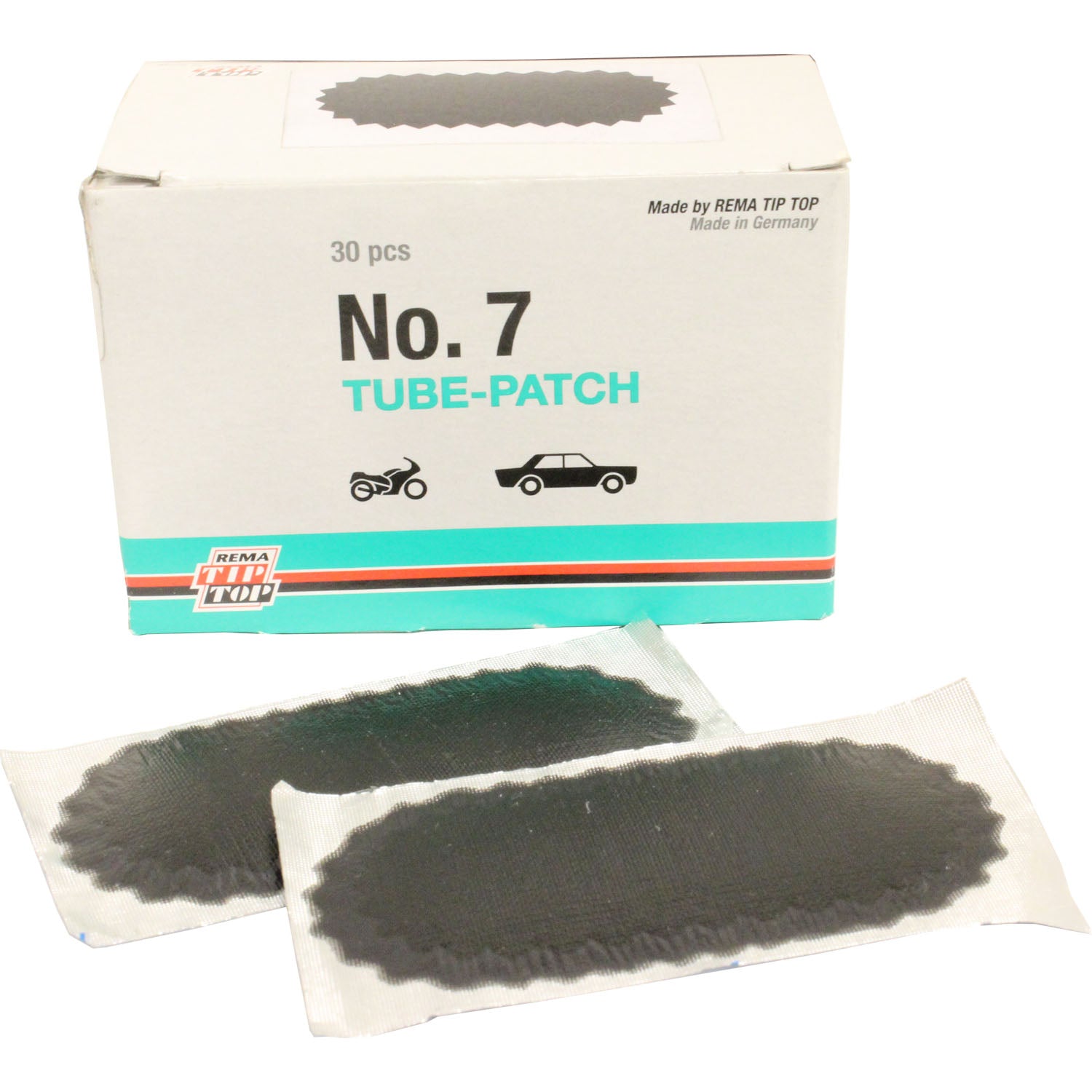 REMA TIP TOP 7 Oval Black Tube Patch 3" x 1-1/2" - Box of 30