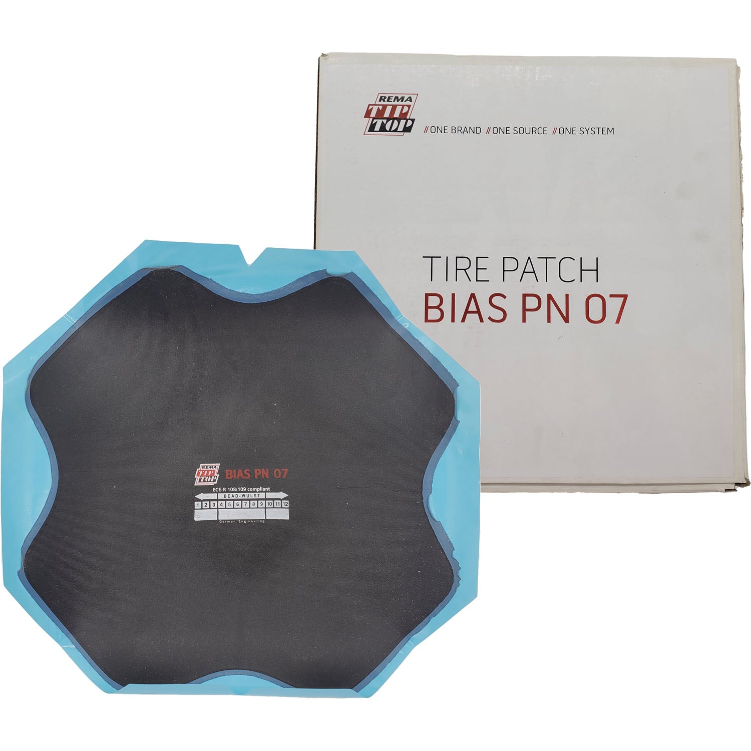 REMA TIP TOP PN-7 Square Bias Ply Tire Repair Patch 11-3/4