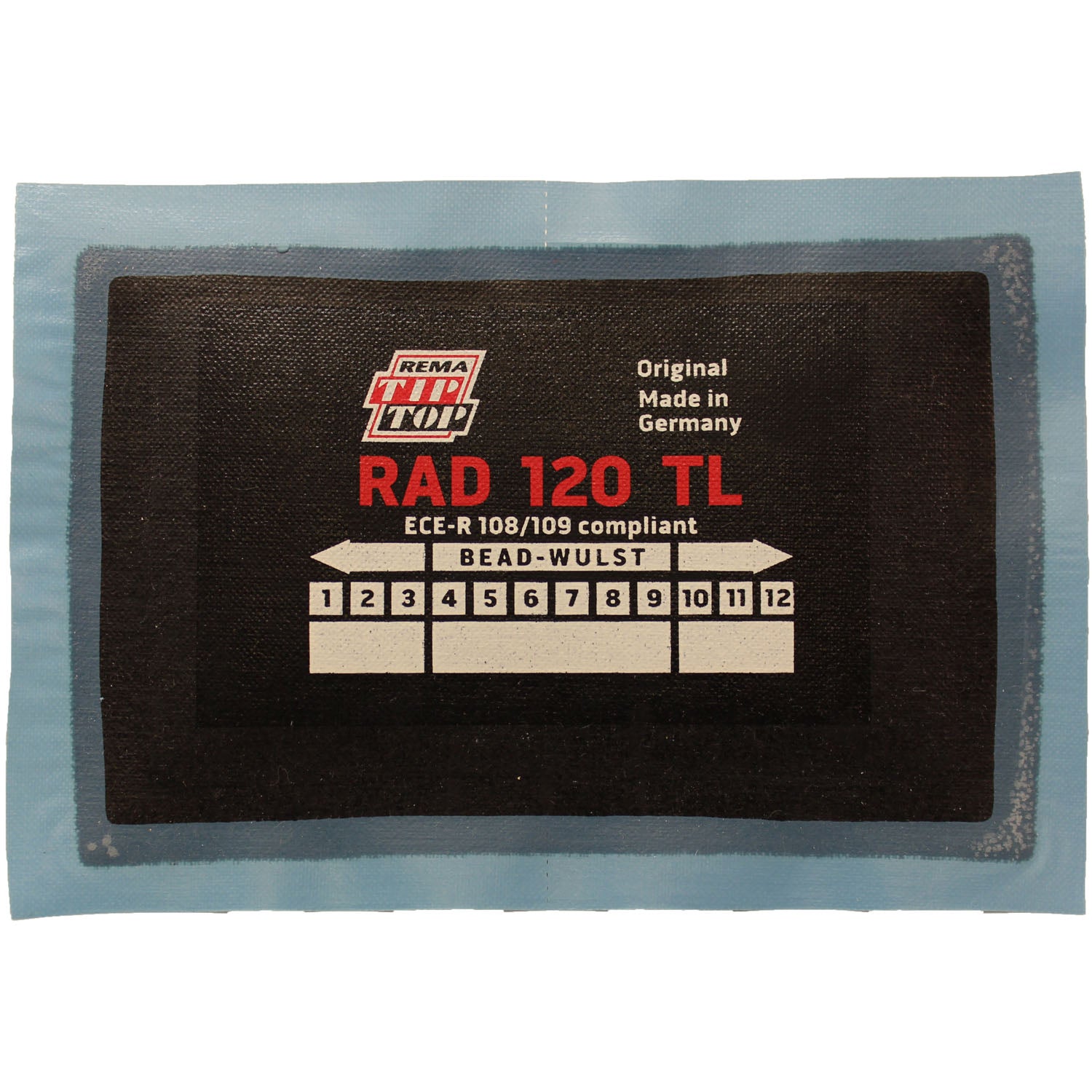 REMA TIP TOP RAD-120 Radial Tire Repair Patch 4-7/8" x 3" 2ply - Box of 10