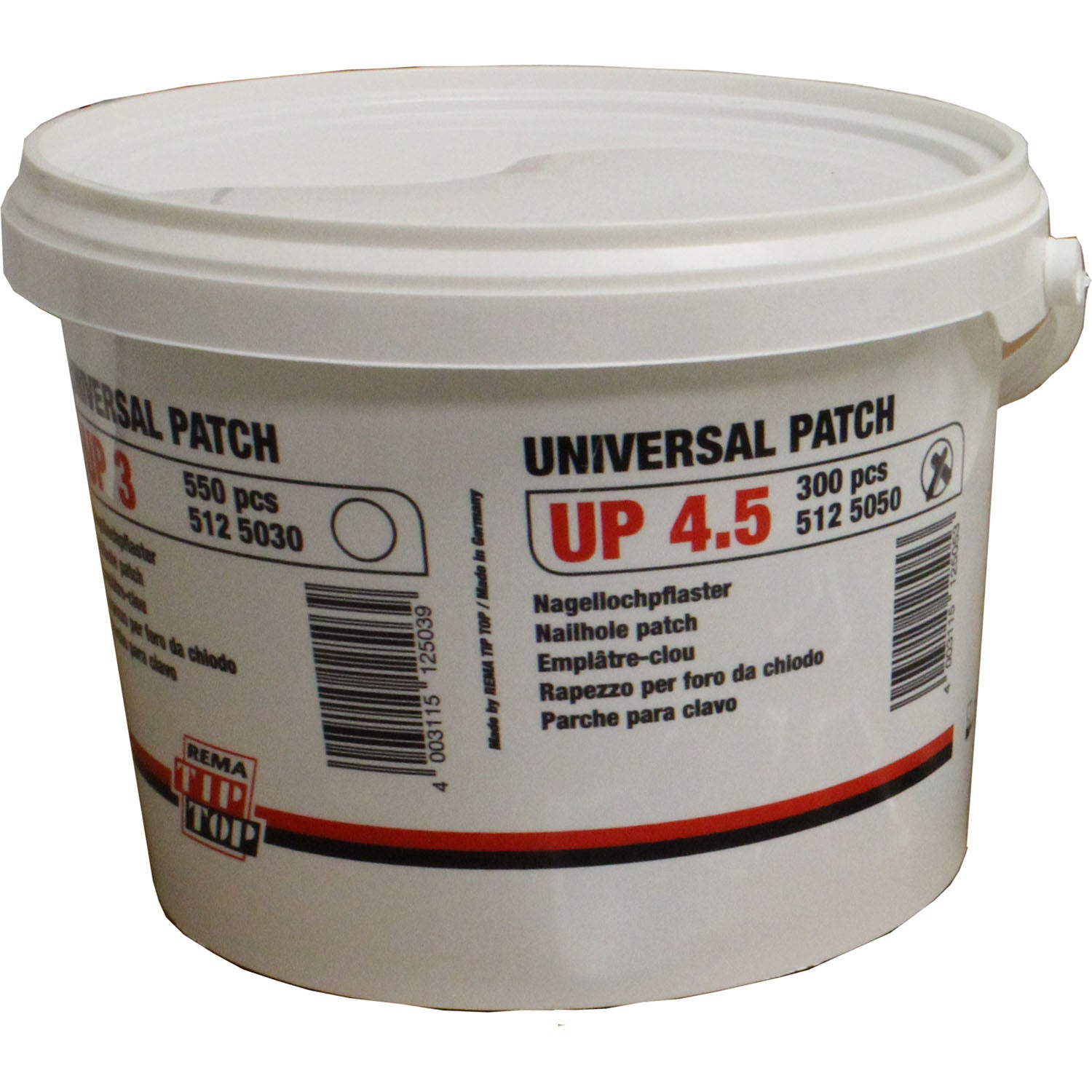 REMA TIP TOP UP4.5-P Universal Tire Repair Patch 1-7/16" - Pail of 300