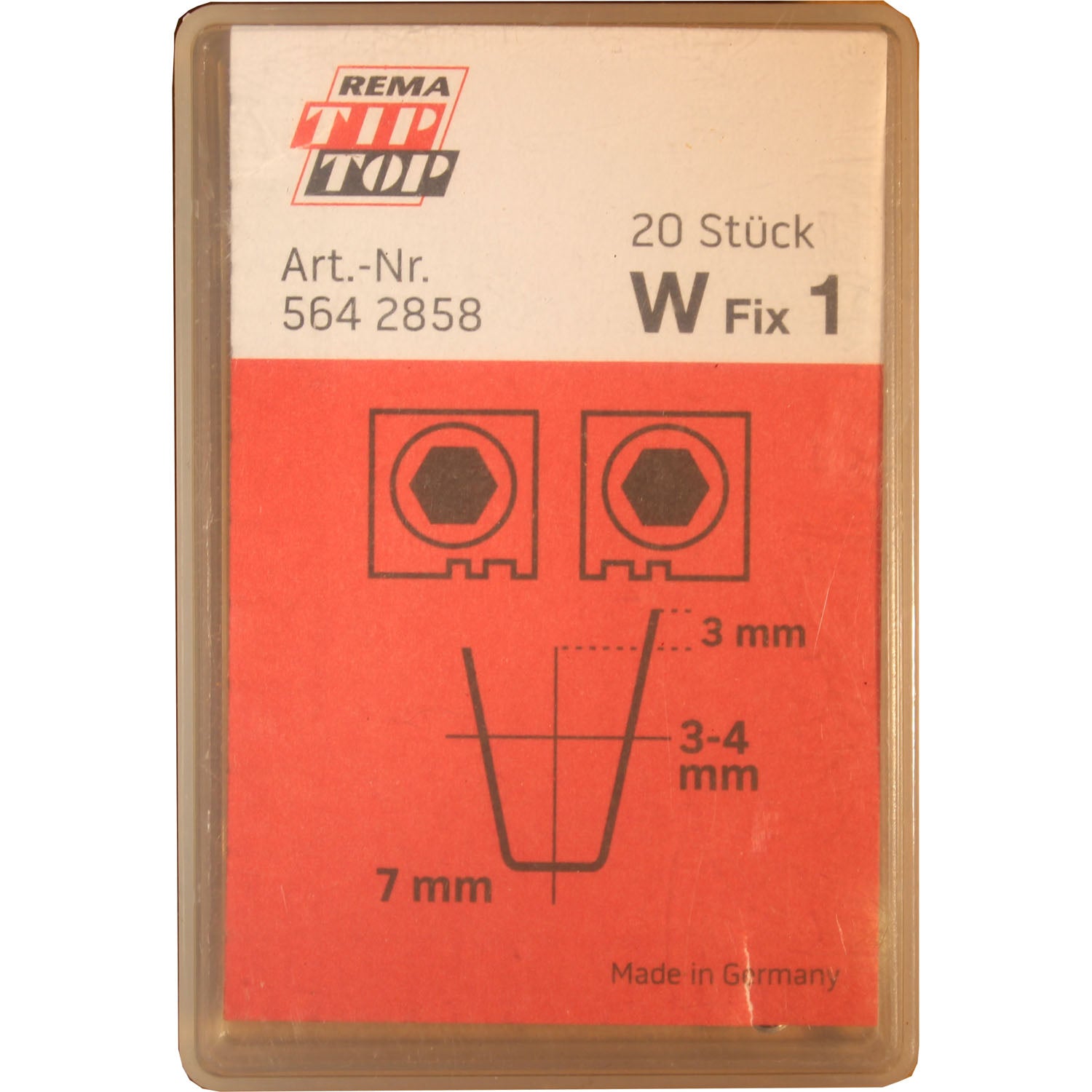 REMA TIP TOP W-1 Tire Regroover Blade 3 - 4mm Pack of 20