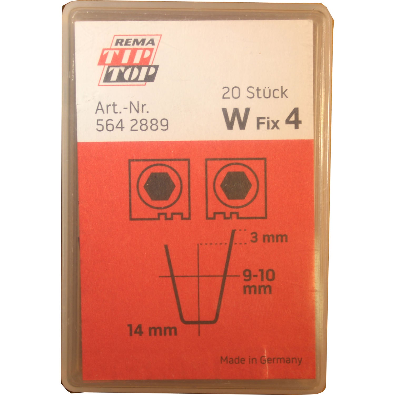 REMA TIP TOP W-4 Tire Regroover Blade 9 - 10mm Pack of 20