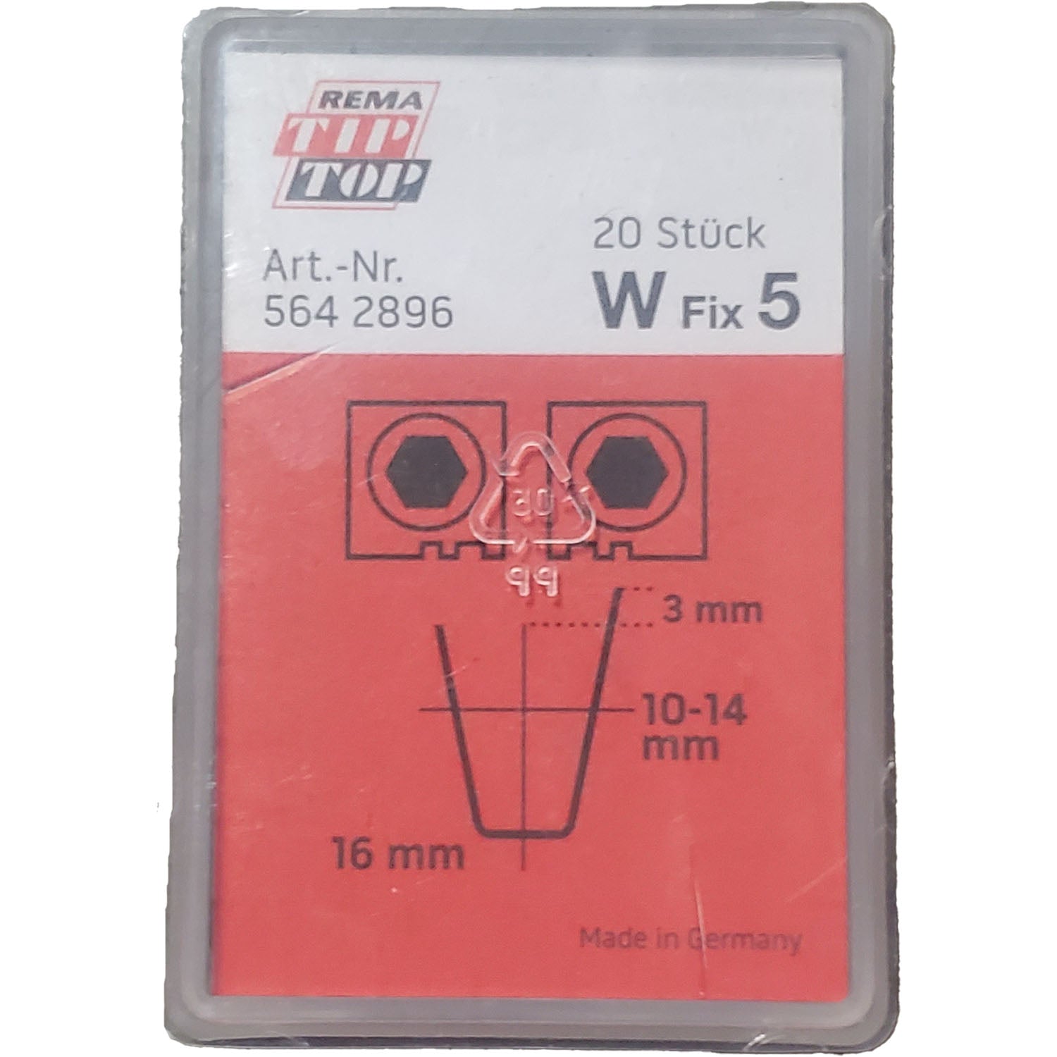 REMA TIP TOP W-5 Tire Regroover Blade 10 - 14mm Pack of 20