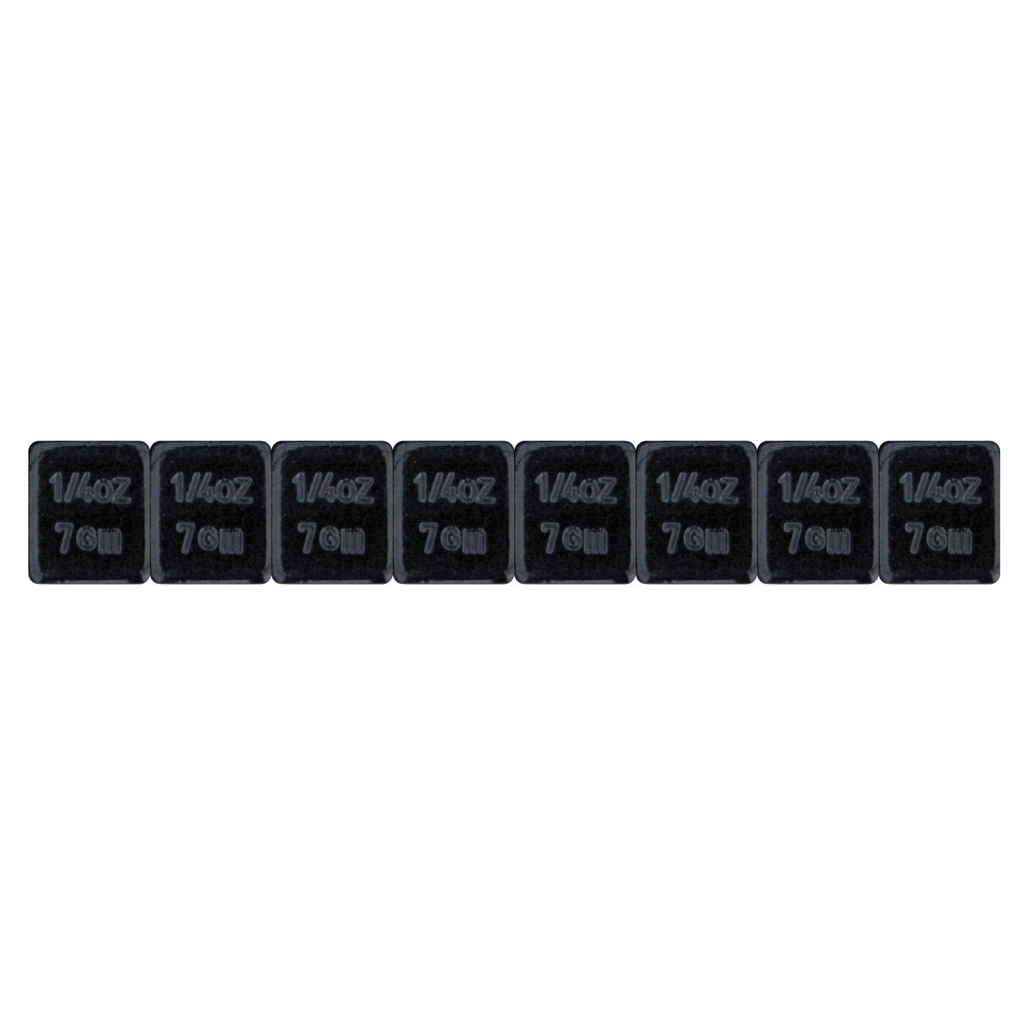 Ascot 484-37026 Black Steel Adhesive Wheel Weight 0.25 oz. 3/4" - 30 Pieces