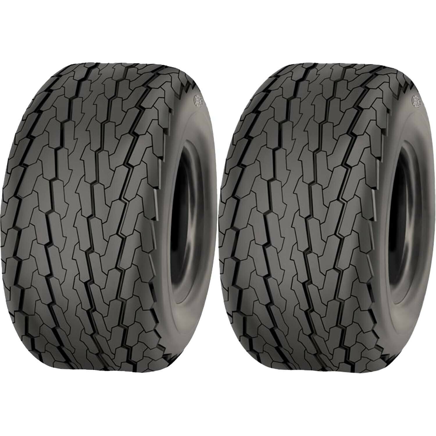 Deestone D268 Trailer Tire LRC 6ply 20.5x8.0-10 Pack of 2