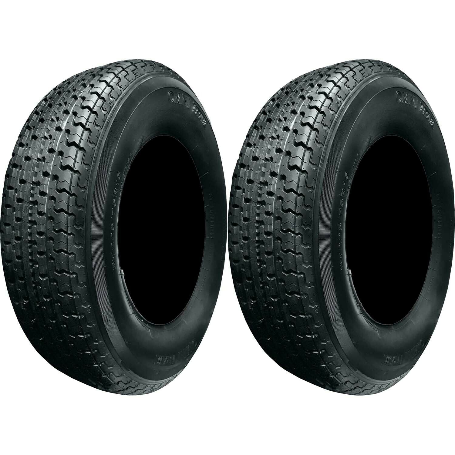 Omni Trail Radial Trailer Tire LRD 8ply ST205/75R15 Pack of 2