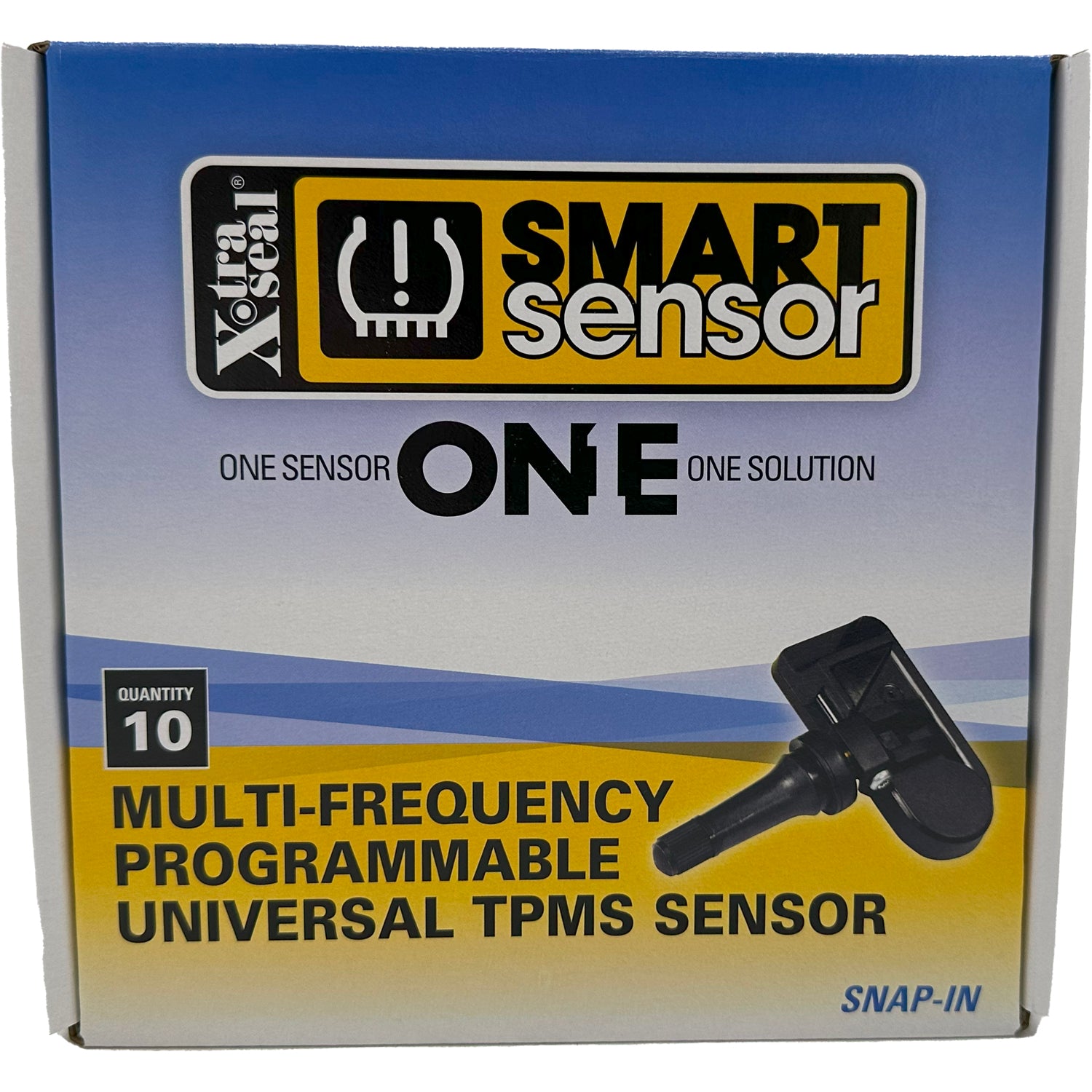 Xtra-Seal 17-43041 Programmable Multi-Frequency TPMS Snap in Sensor Pack of 10