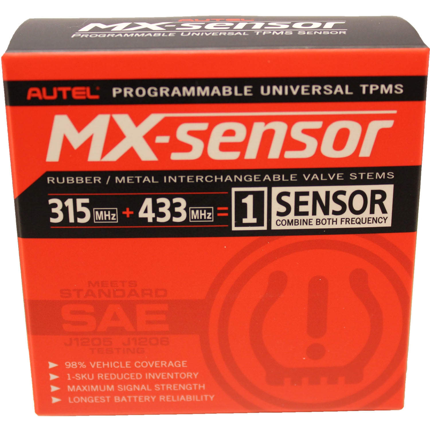 Autel MX-Sensor 315MHz and 433MHz TPMS Universal Programmable Sensor