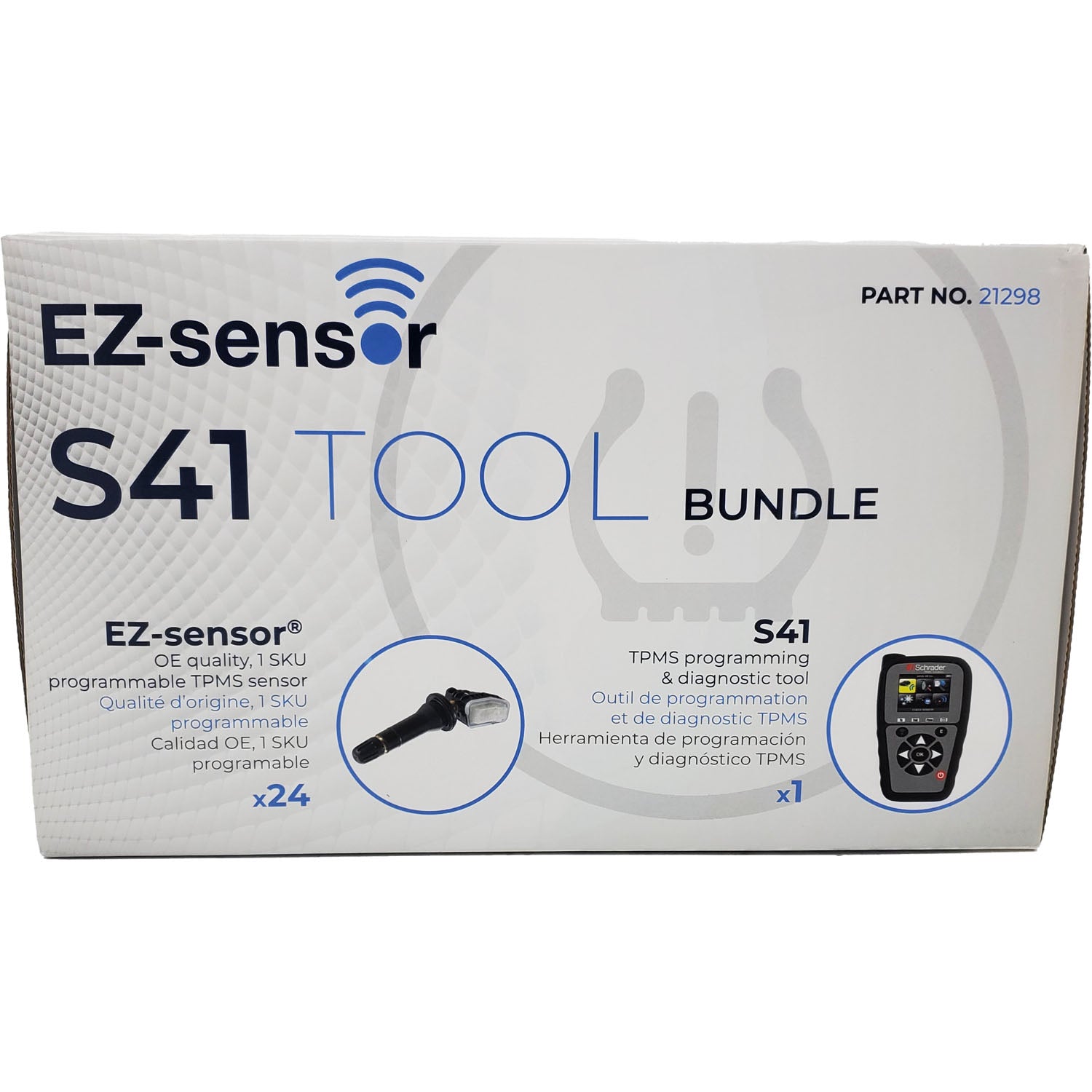 Schrader 21298 S41 Tool with 24 33500 EZ Sensors