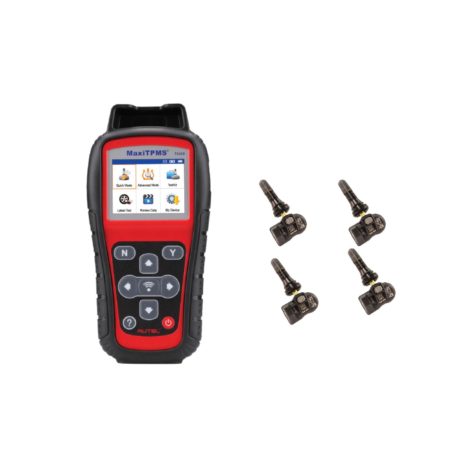 Autel TS508 MaxiTPMS Service Tool (Non Wi-Fi) with 4 TPMS Programmable Sensors