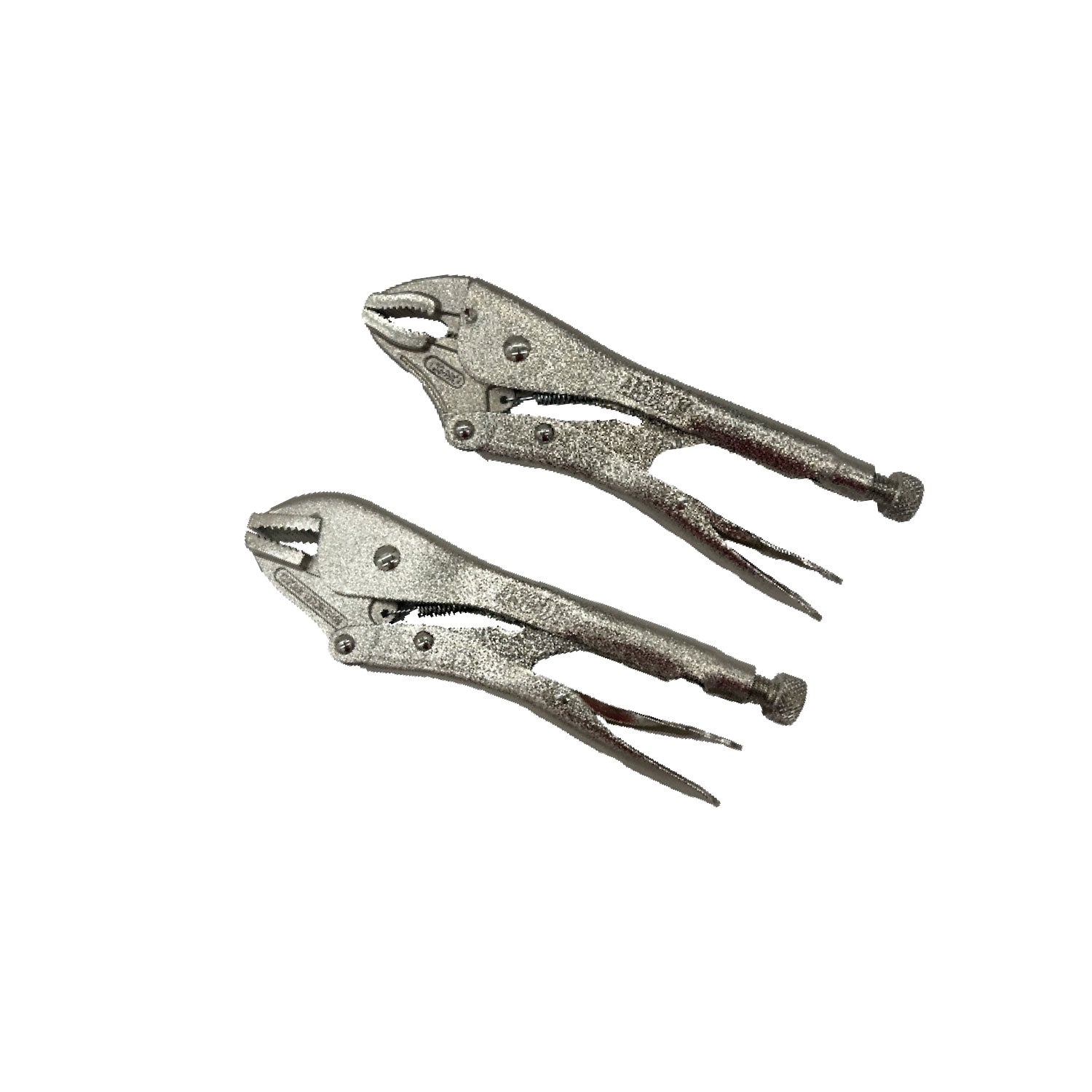 10" Curved and Straight Adjustable Locking Jaw Pliers Bundle